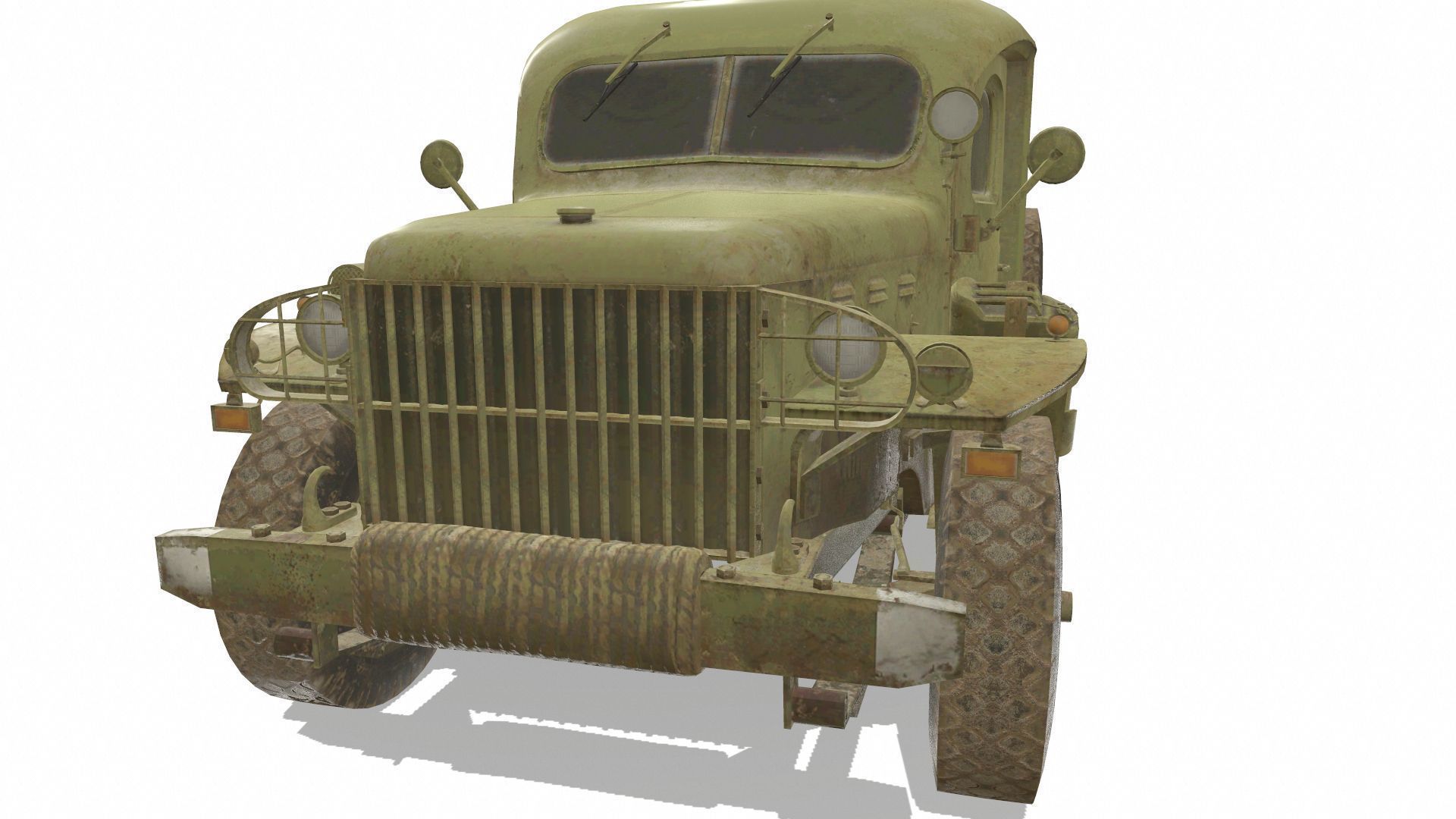 Dodge WC54 Low-poly 3D model_1
