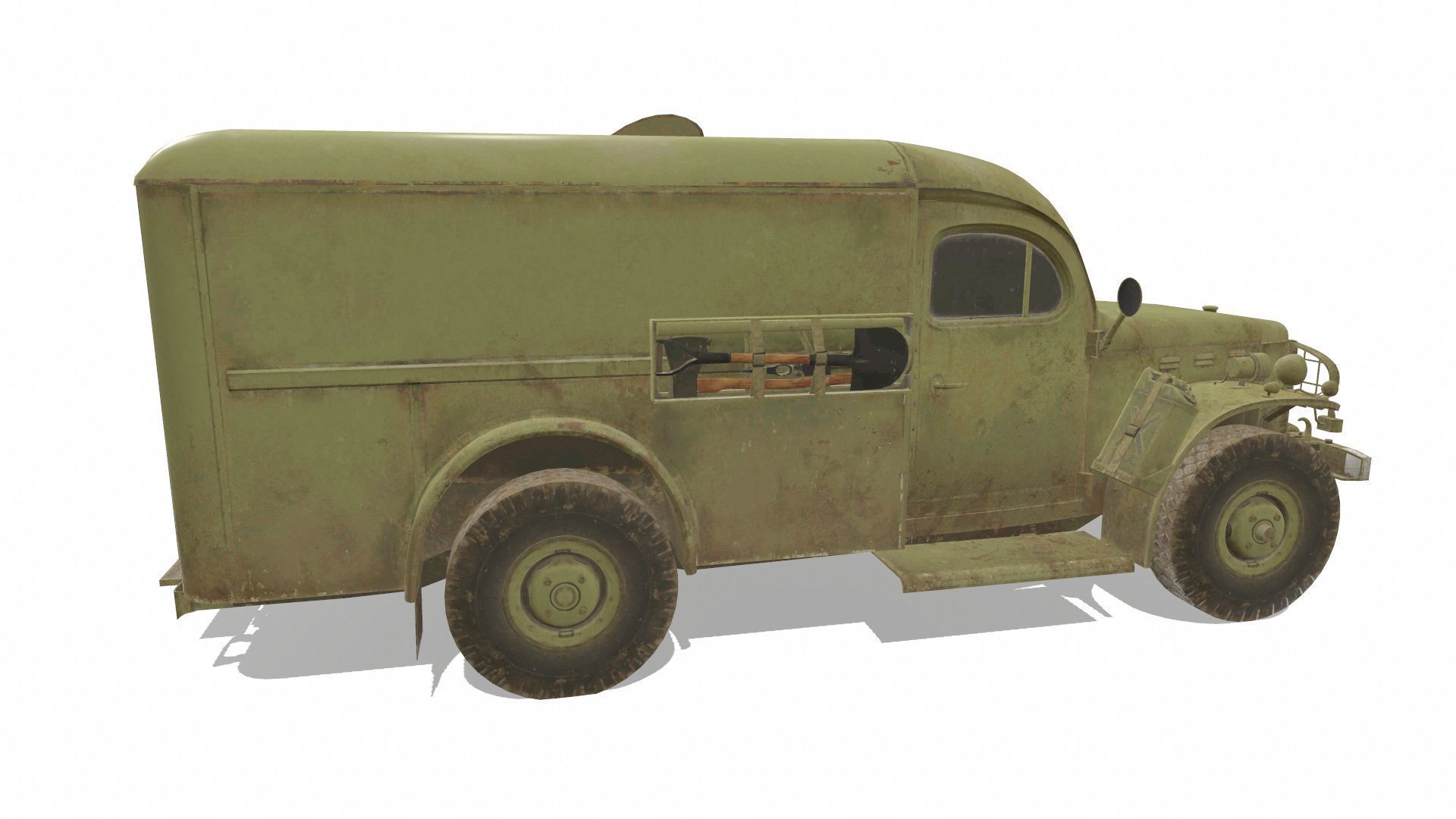 Dodge WC54 Low-poly 3D model_3