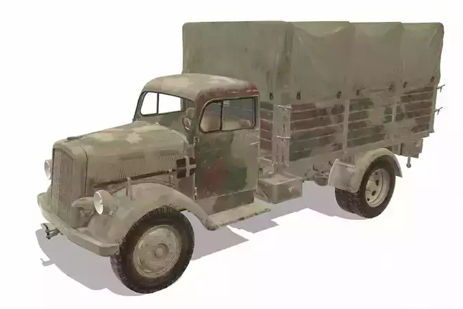 Opel Blitz Low-poly 3D model