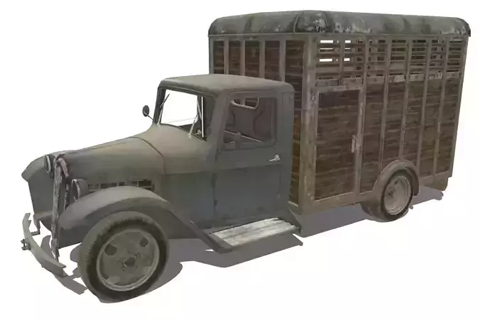 Citroen type 45 Low-poly 3D model