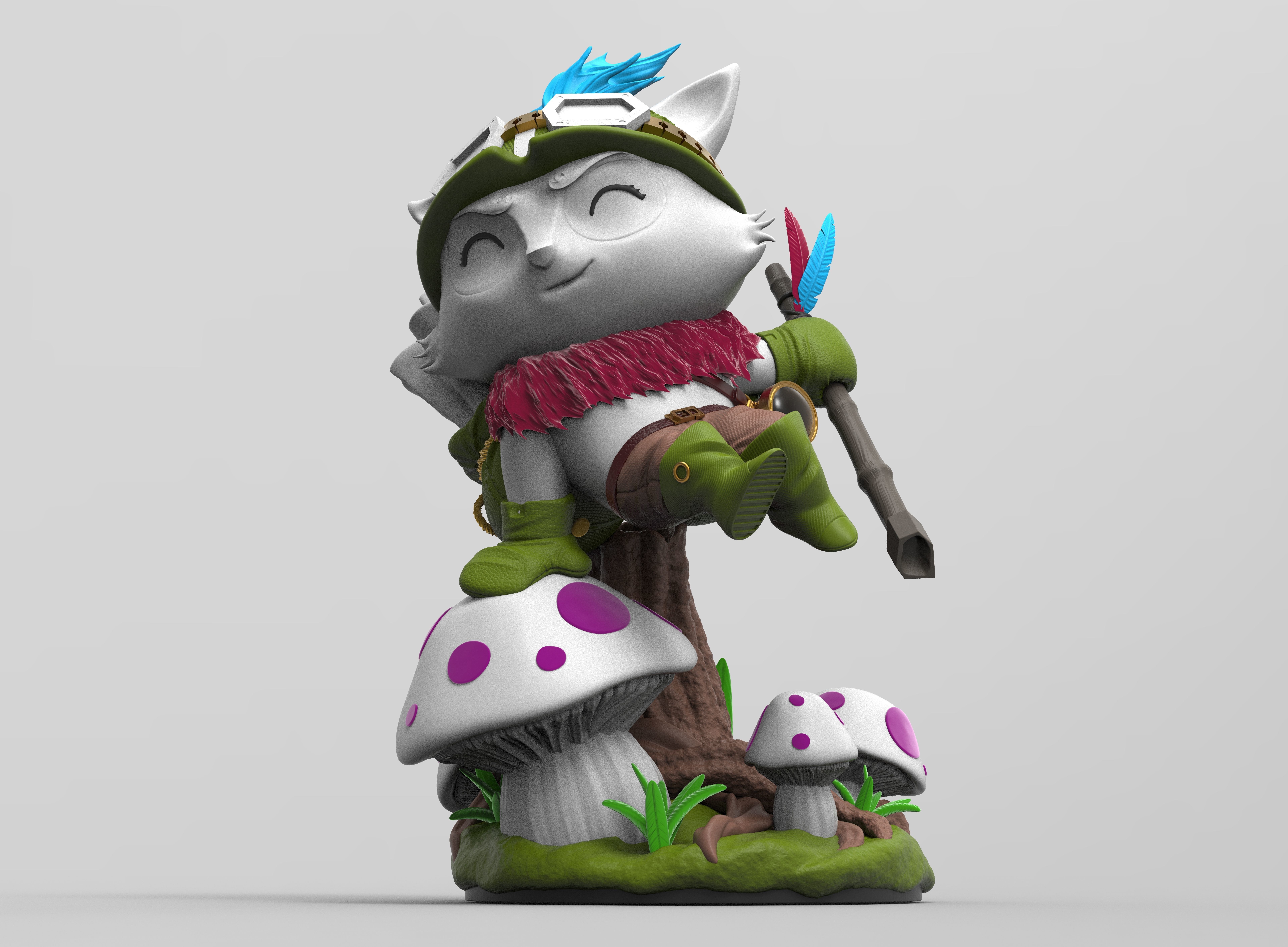 Teemo - League Of Legends 3D print model_3
