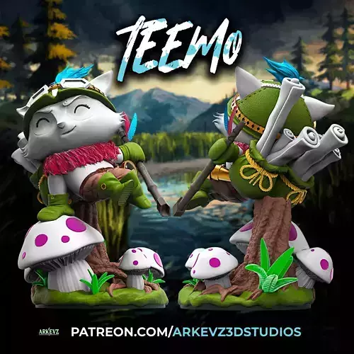 Teemo - League Of Legends 3D print model