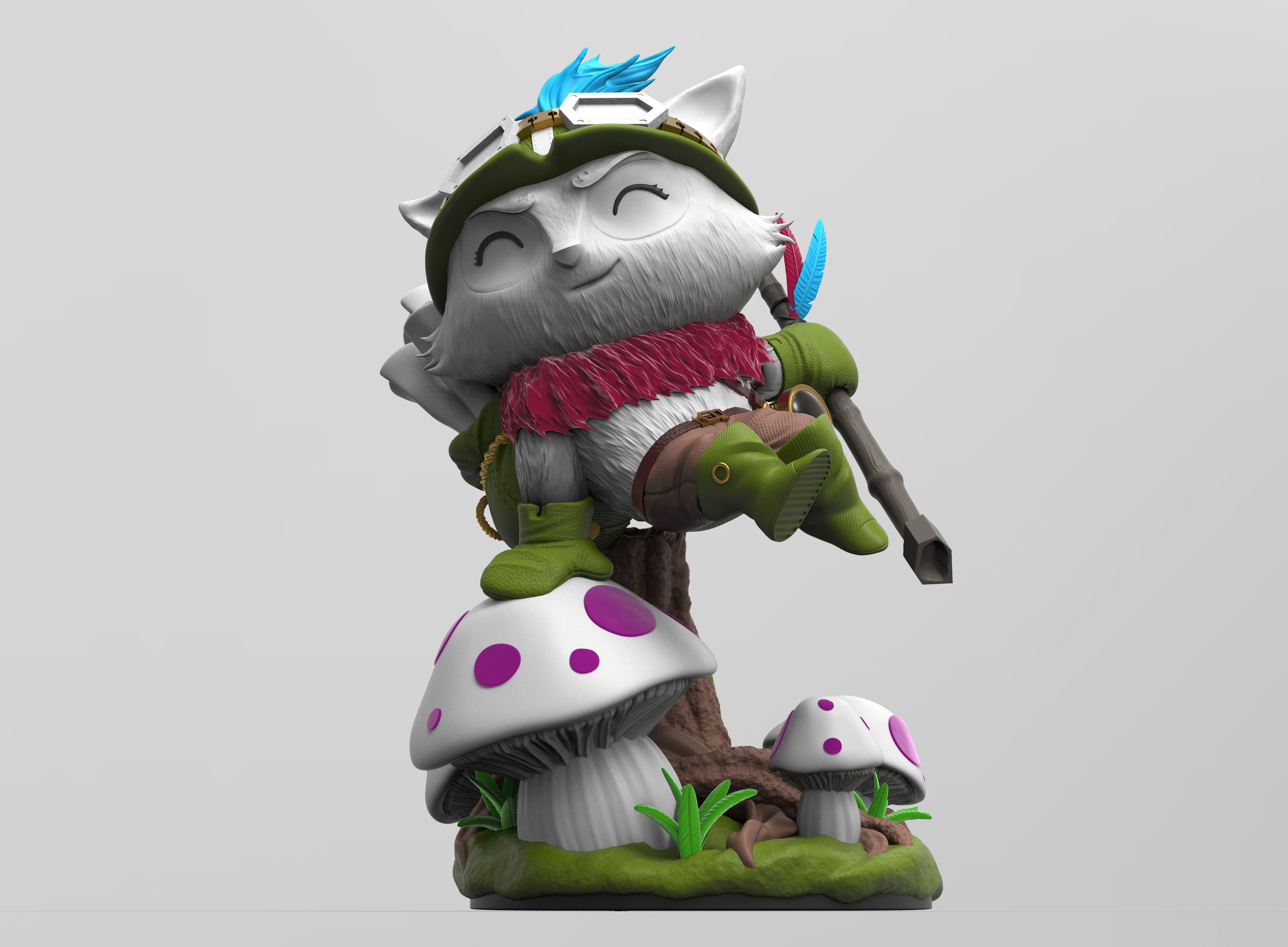 Teemo - League Of Legends 3D print model_2
