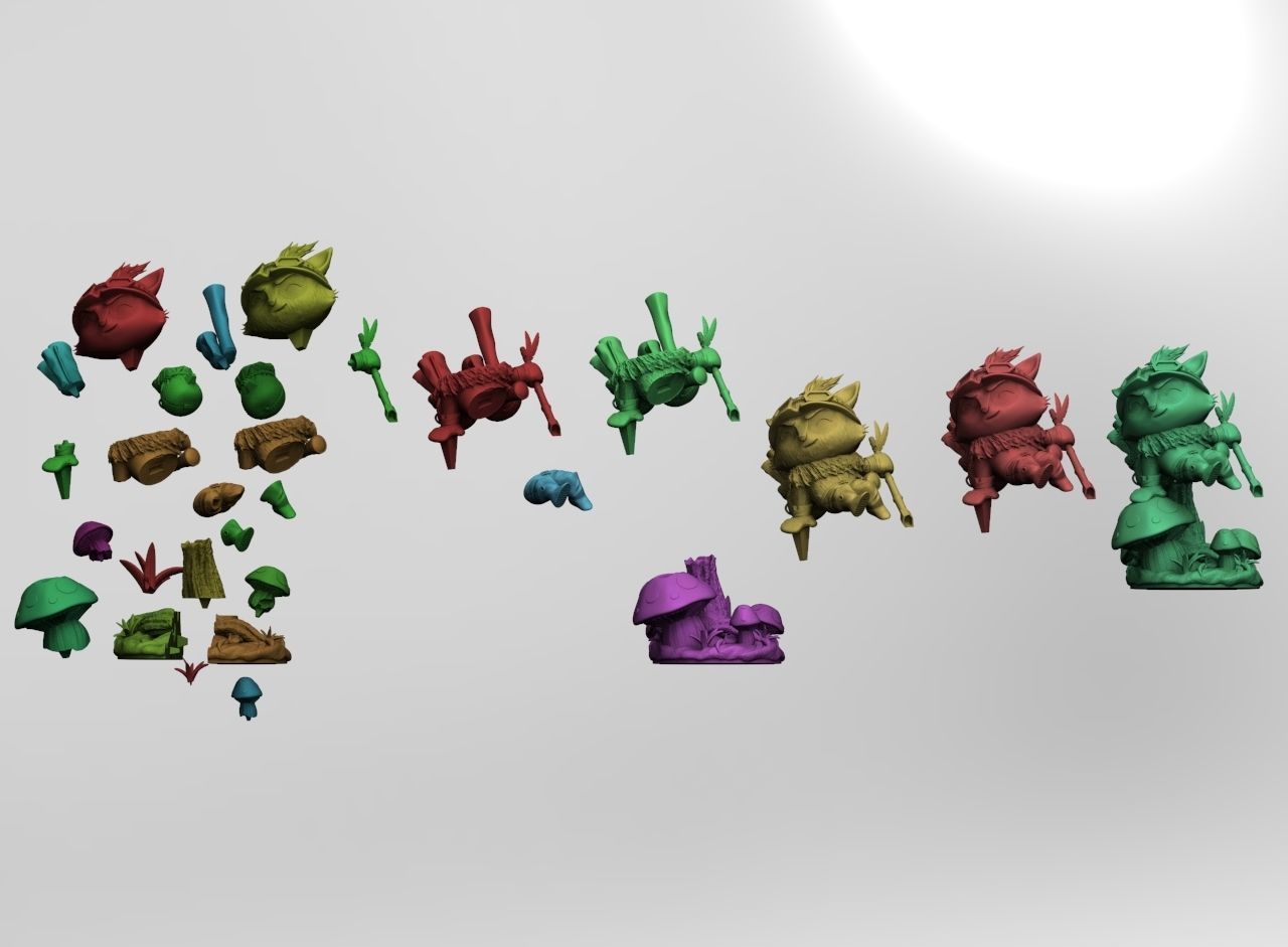 Teemo - League Of Legends 3D print model_7