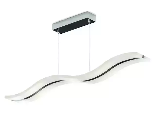 Ceiling light - wave Low-poly 3D model
