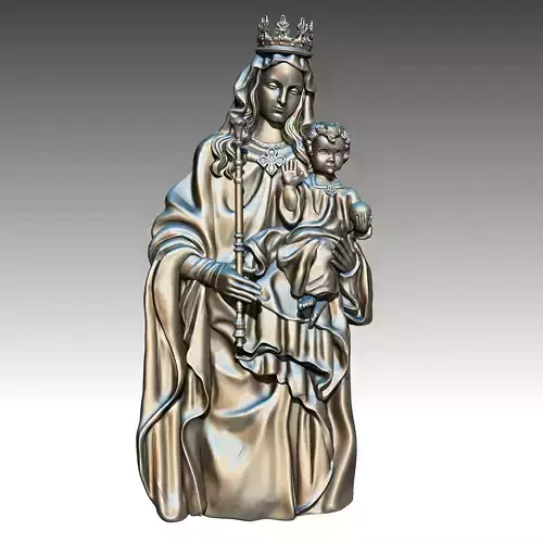 Virgen Maria y Jesus para impresion en 3d 3D print model