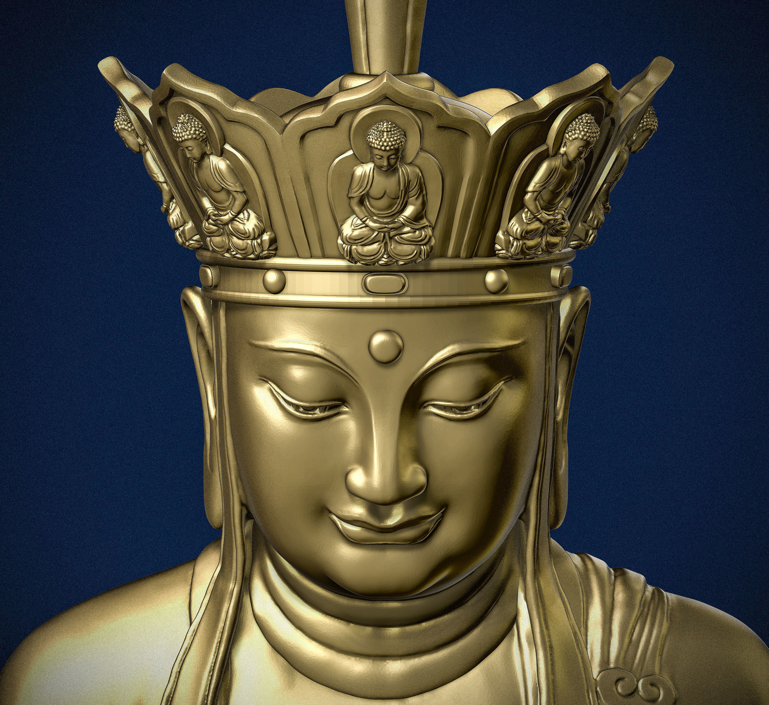 Buddha 3D print model_3