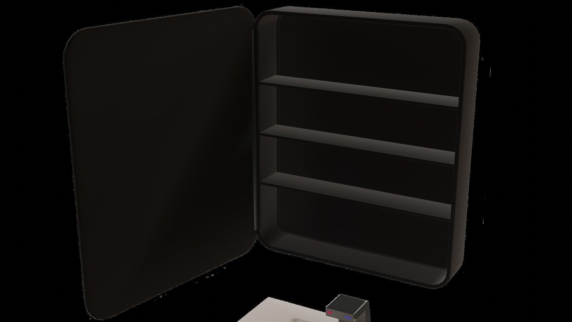 CYBERPUNK COLLECTION BATHROOM VANITY MIRROR COUNTER 3D model_6