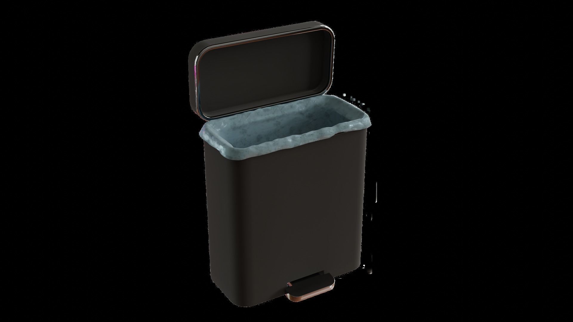 CYBERPUNK COLLECTION BATHROOM TRASH BIN Low-poly 3D model_4