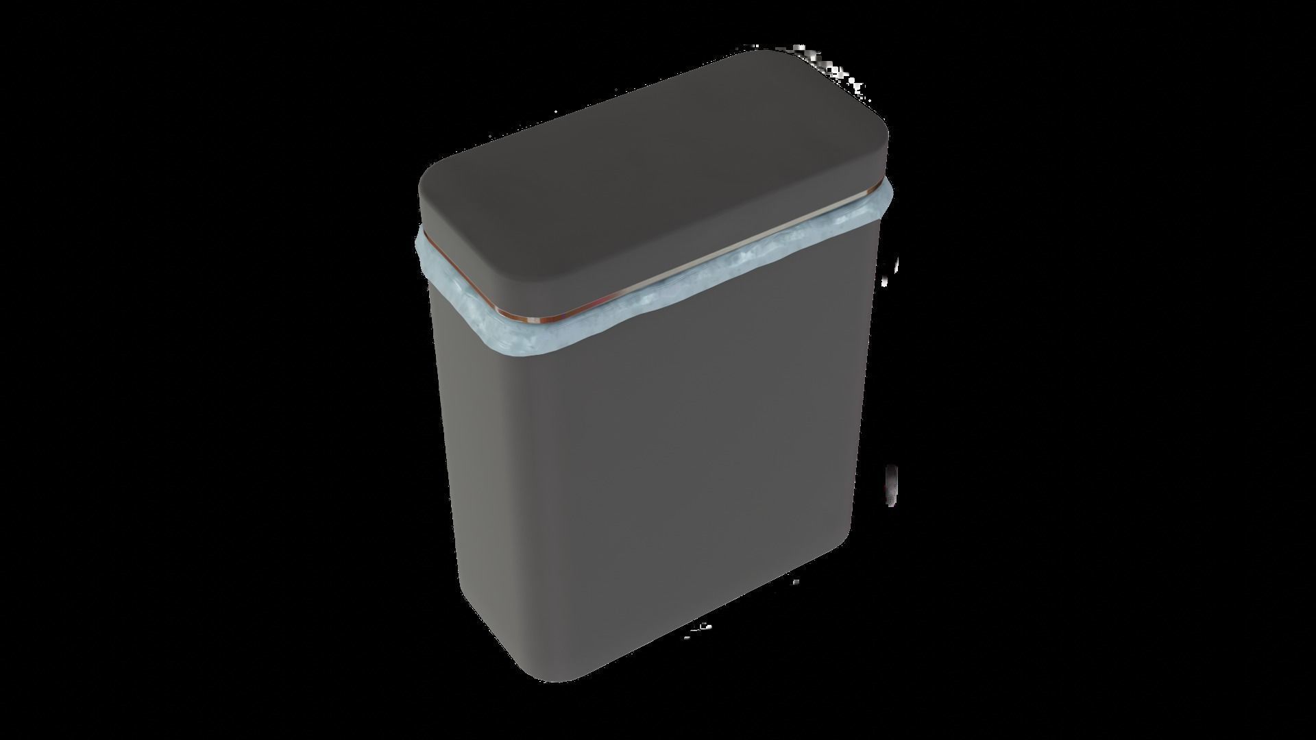 CYBERPUNK COLLECTION BATHROOM TRASH BIN Low-poly 3D model_3