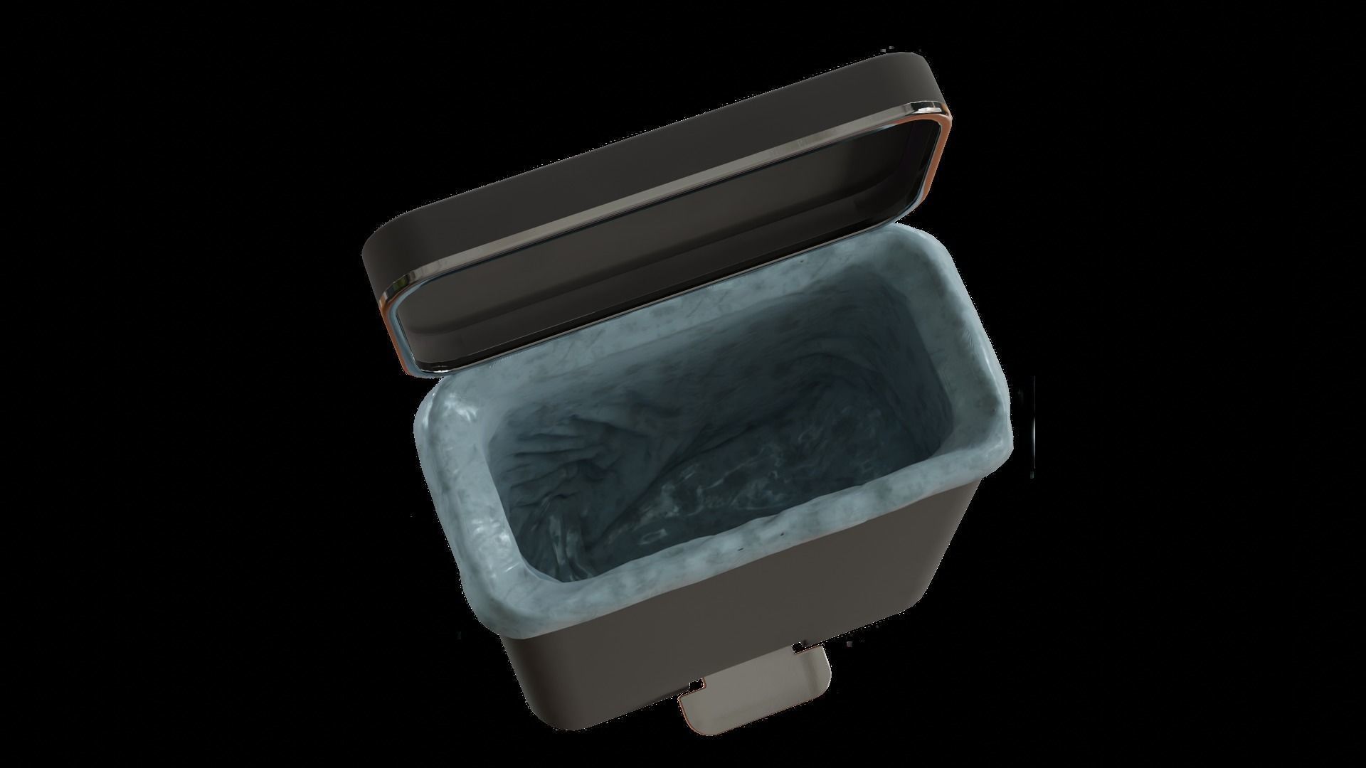 CYBERPUNK COLLECTION BATHROOM TRASH BIN Low-poly 3D model_5