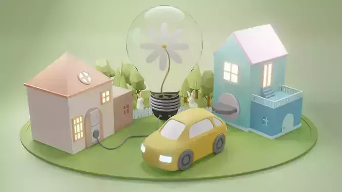 Green eco village concept