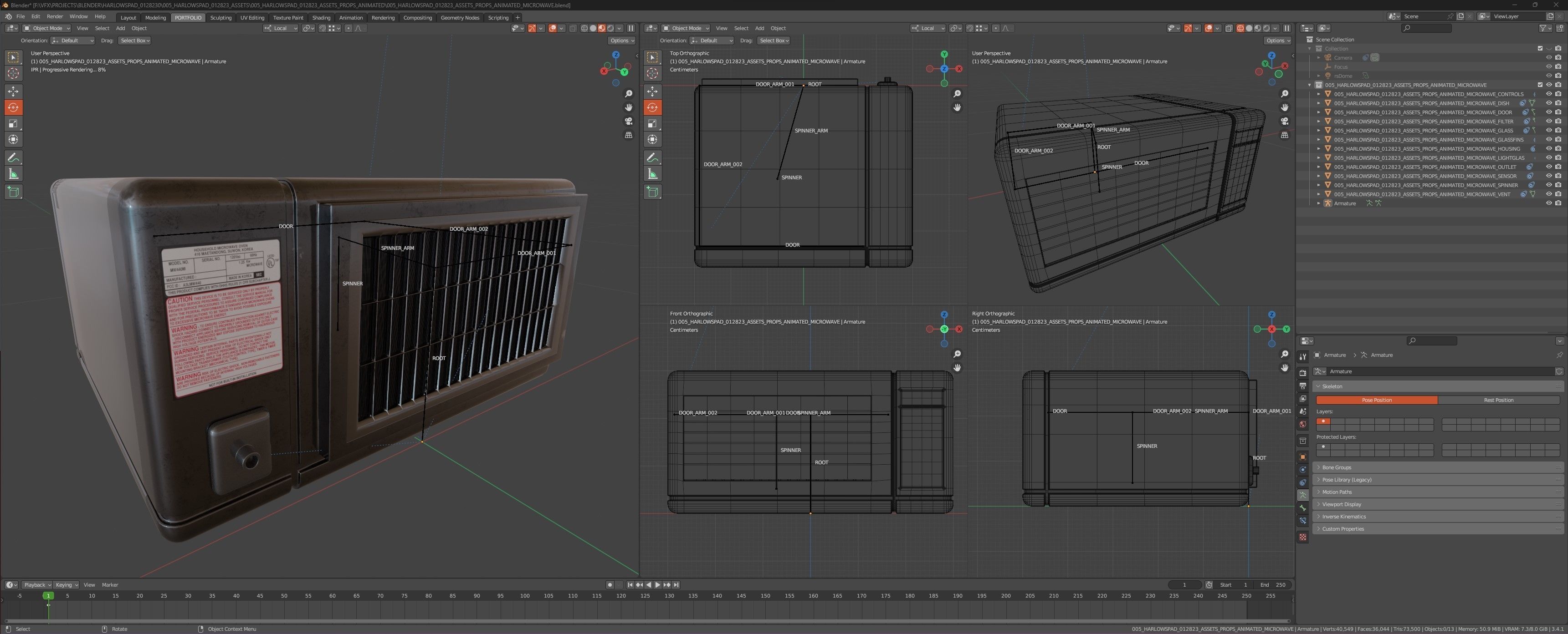 CYBERPUNK COLLECTION MICROWAVE OVEN Low-poly 3D model_1