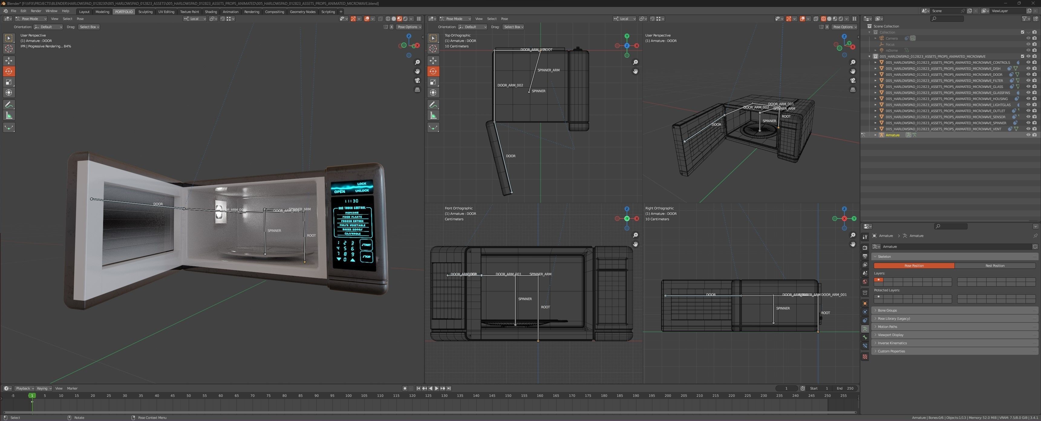 CYBERPUNK COLLECTION MICROWAVE OVEN Low-poly 3D model_2