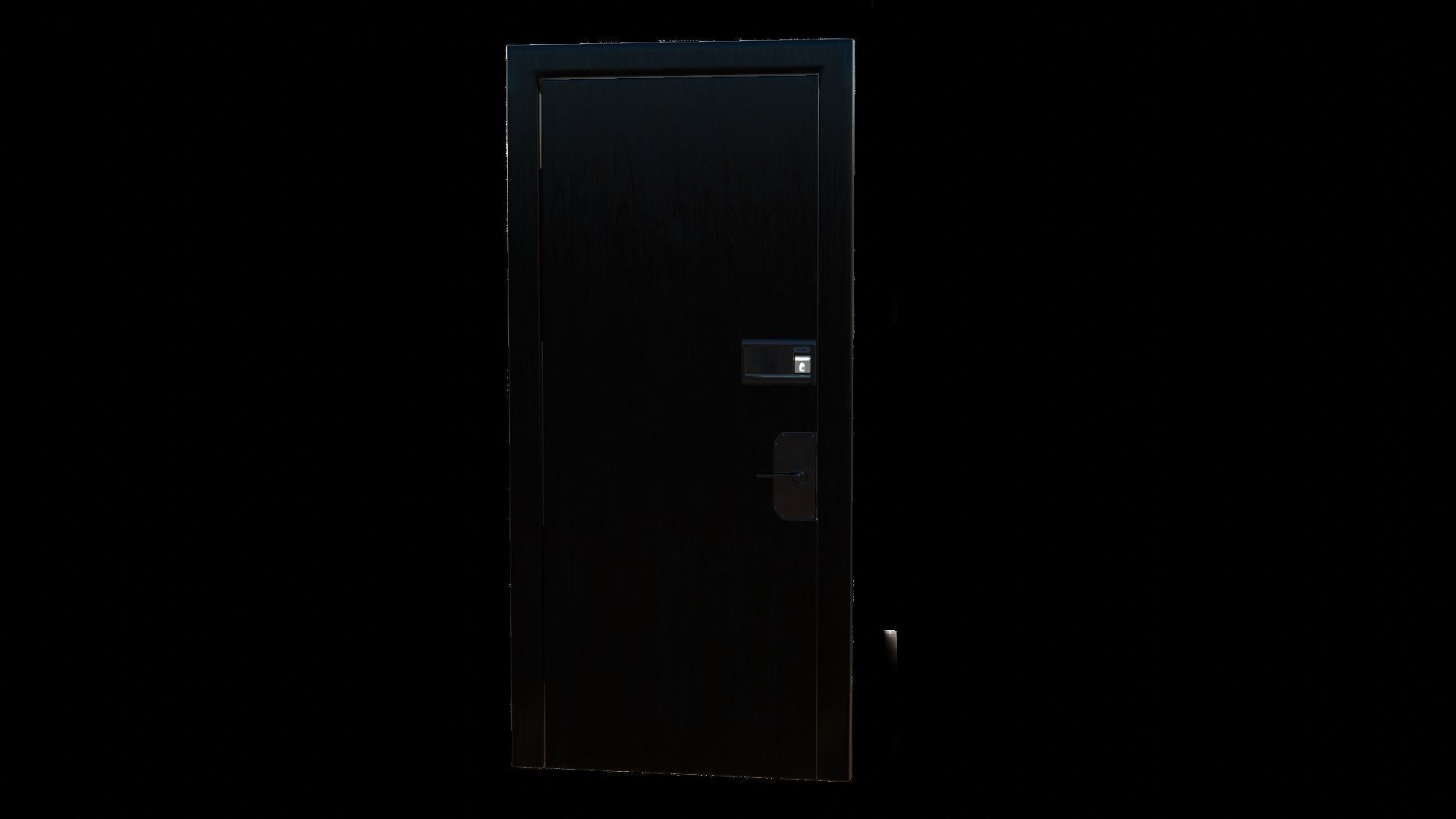 CYBERPUNK COLLECTION FRONT DOOR CONVERTIBLE TO INTERIOR DOOR Low-poly 3D model_6