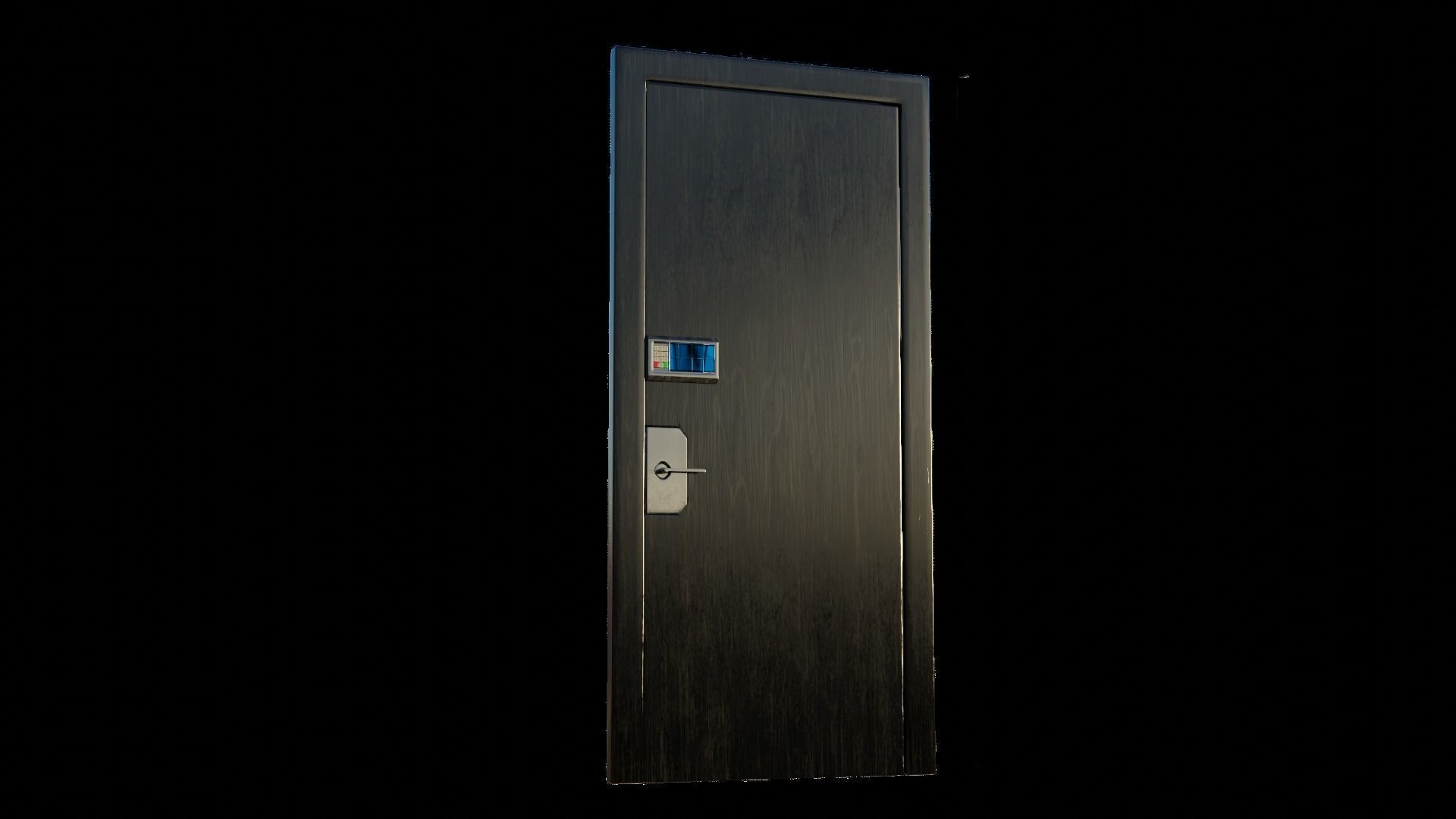CYBERPUNK COLLECTION FRONT DOOR CONVERTIBLE TO INTERIOR DOOR Low-poly 3D model_8