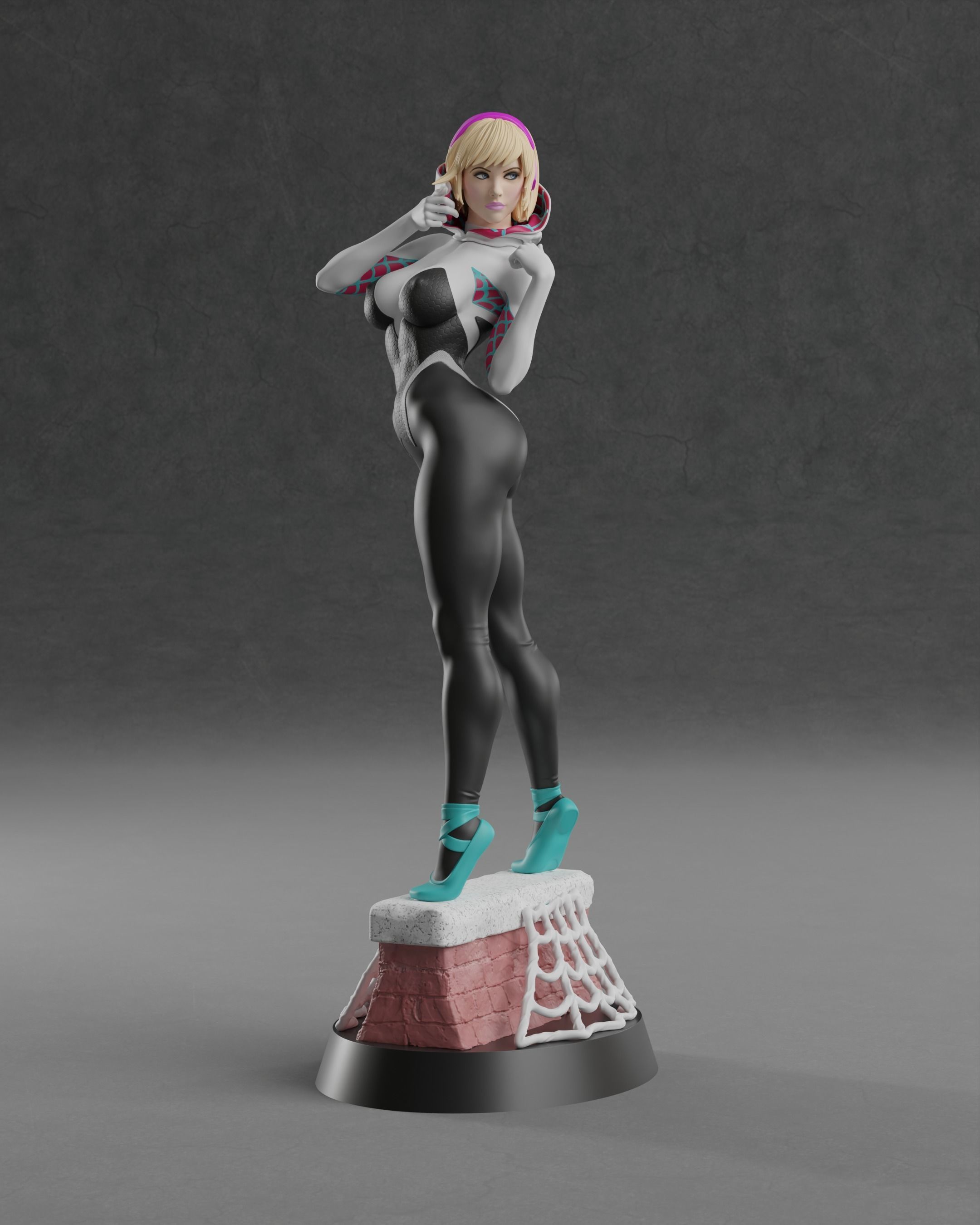 Spider Gwen 3D print model_4