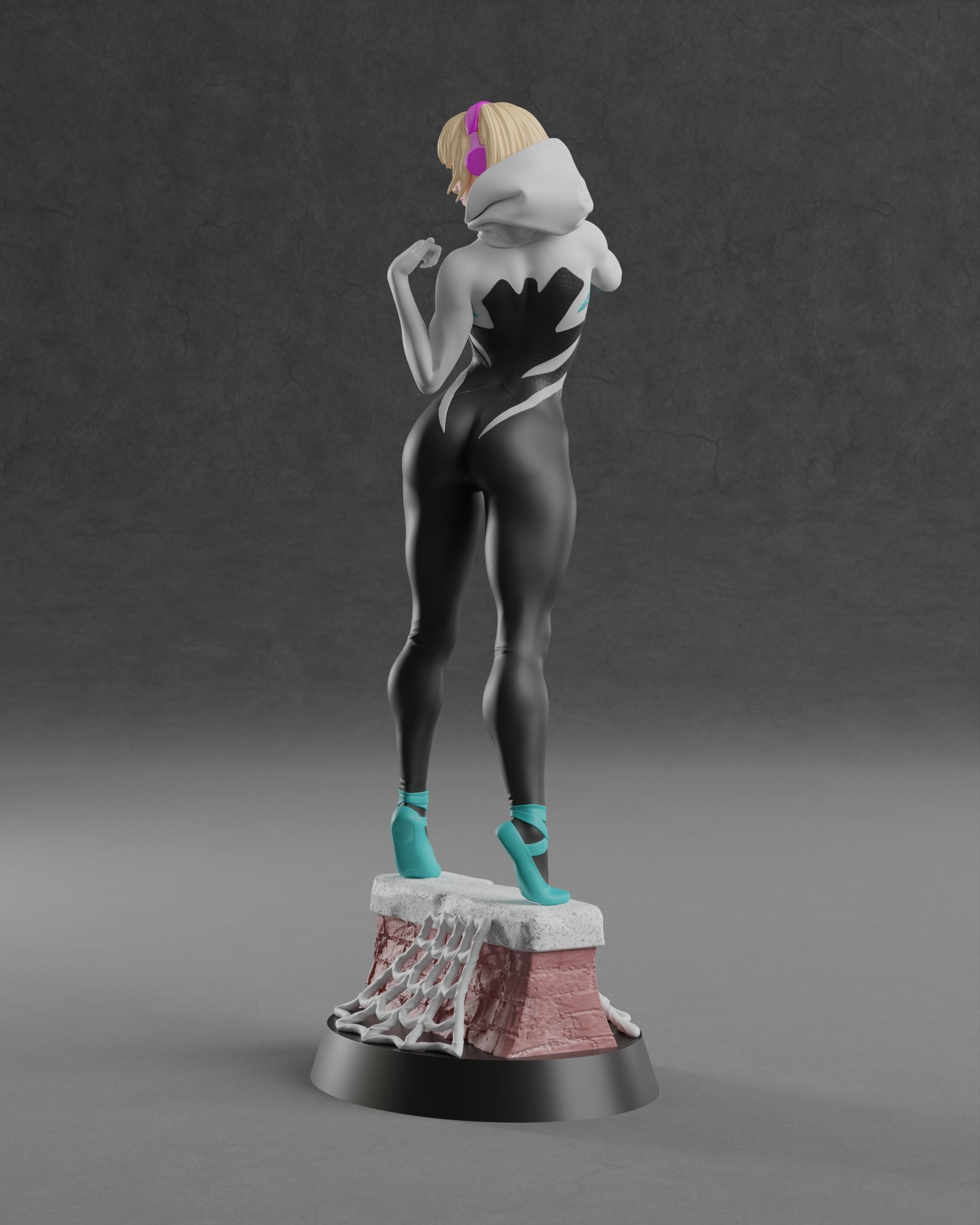 Spider Gwen 3D print model_8