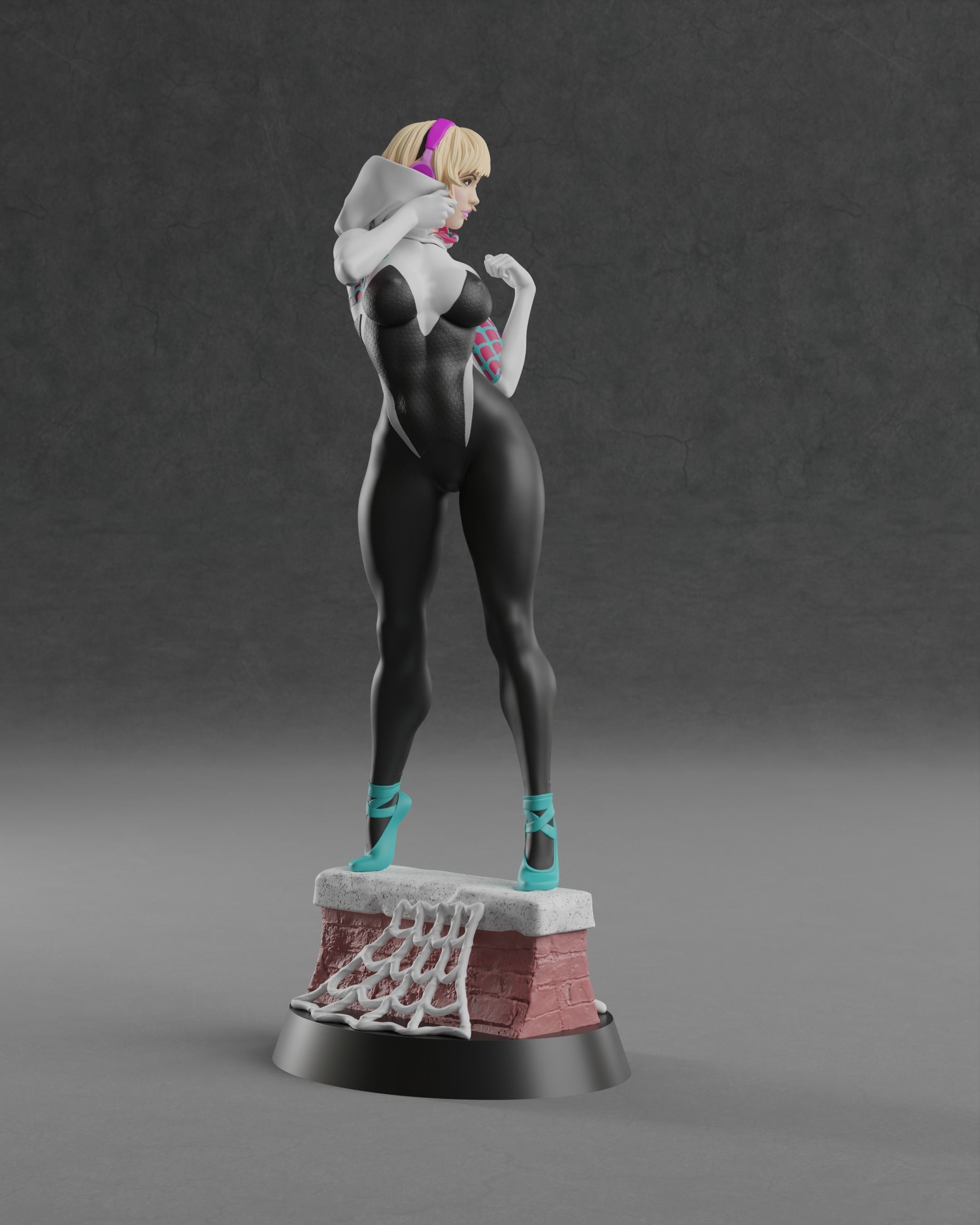 Spider Gwen 3D print model_5