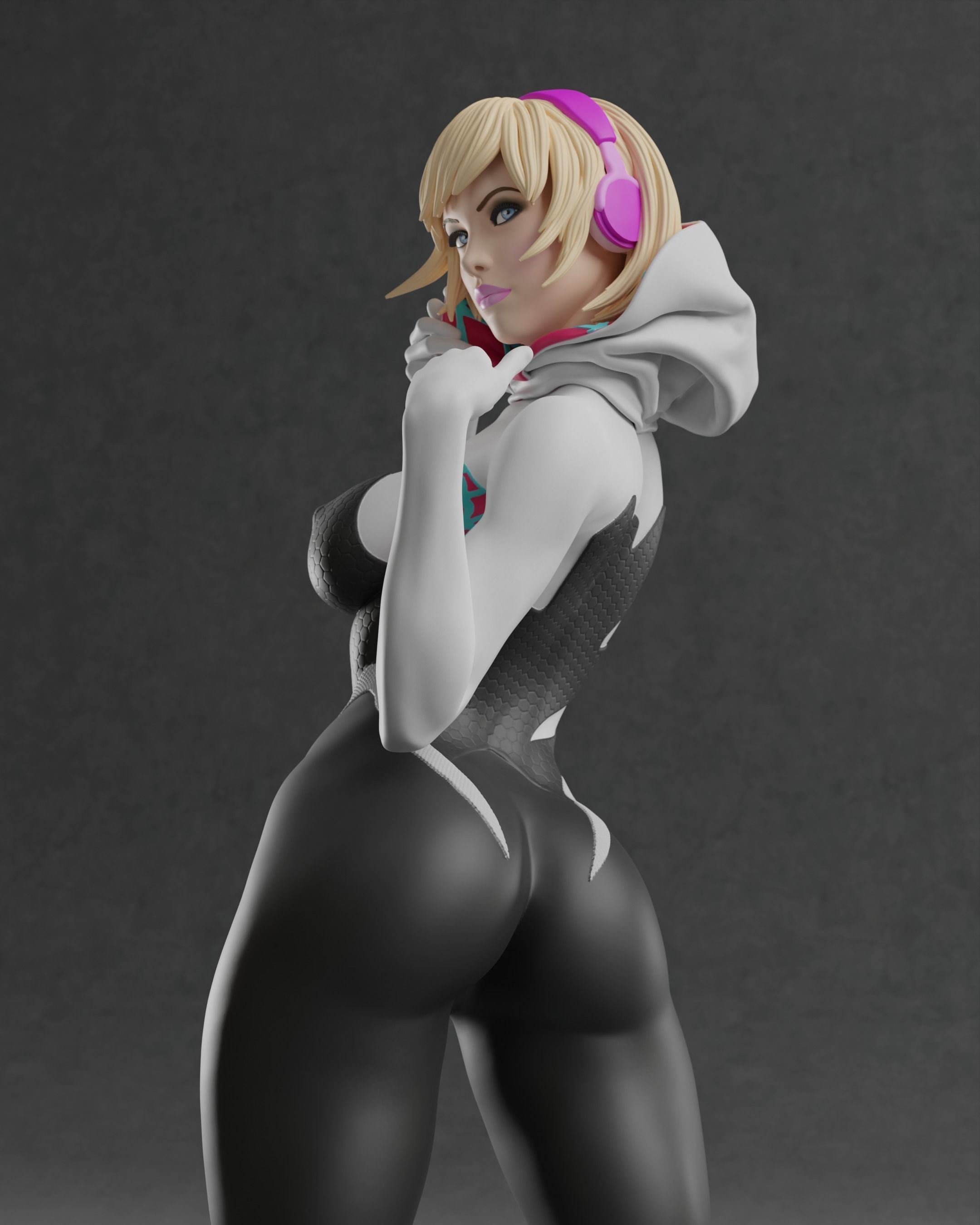 Spider Gwen 3D print model_6