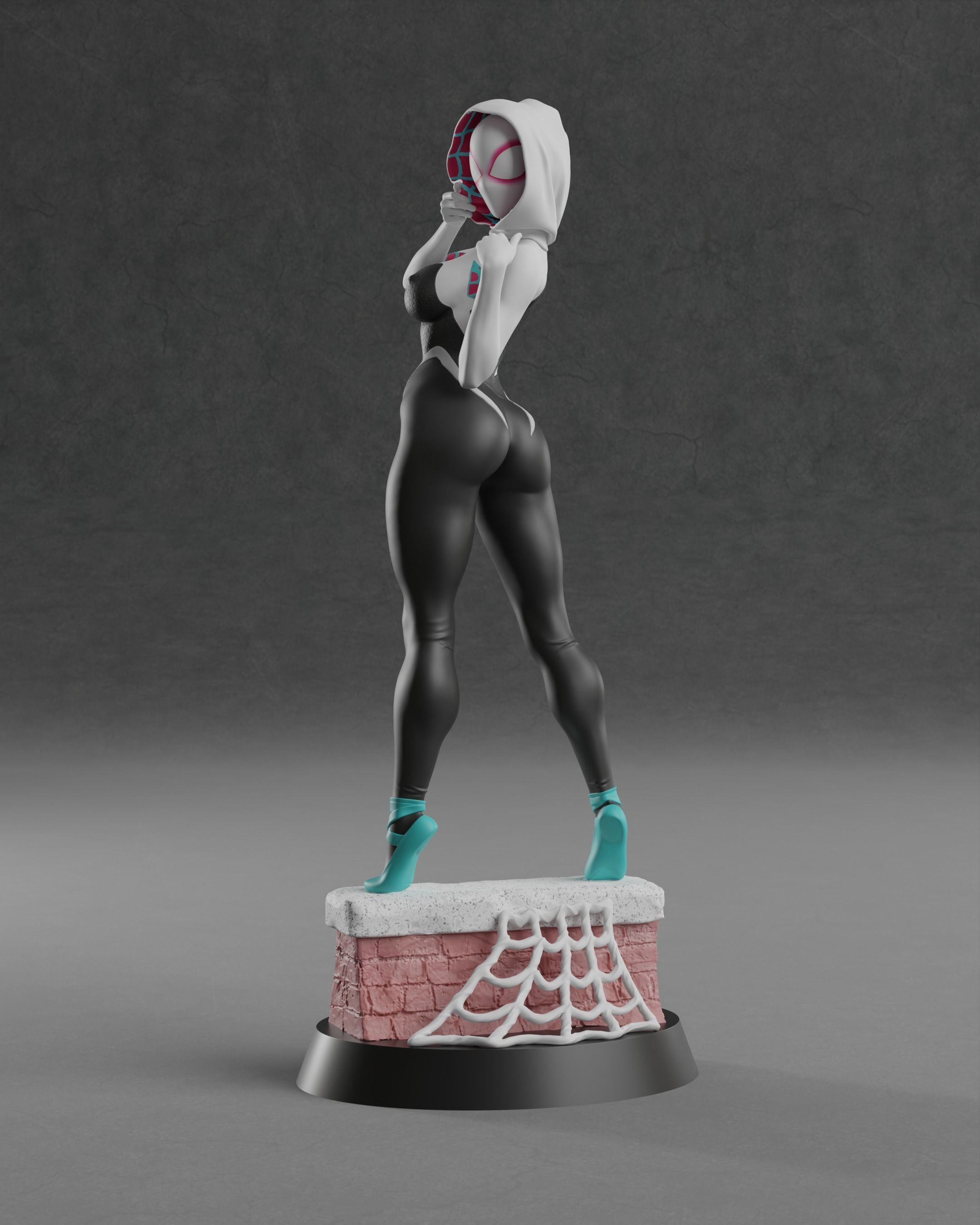 Spider Gwen 3D print model_3