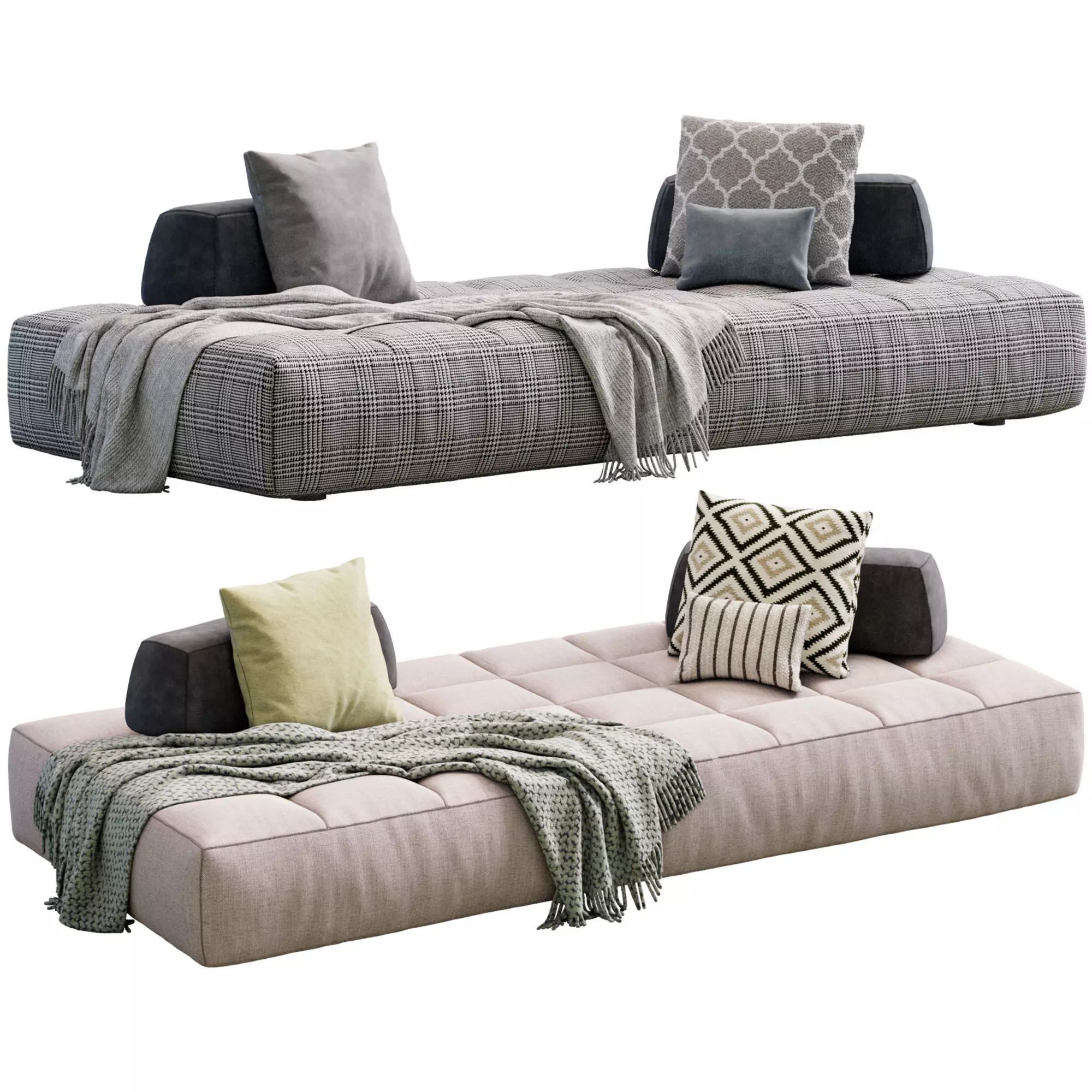 Softbench By  Flou 3D model_0