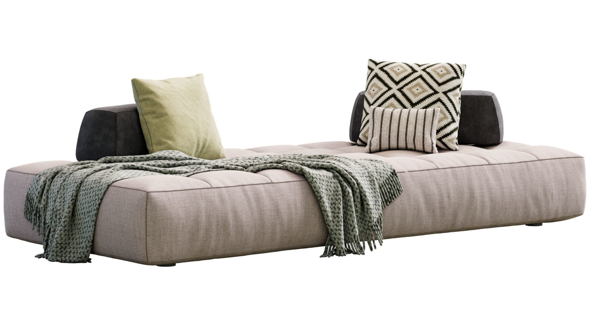 Softbench By  Flou 3D model_4