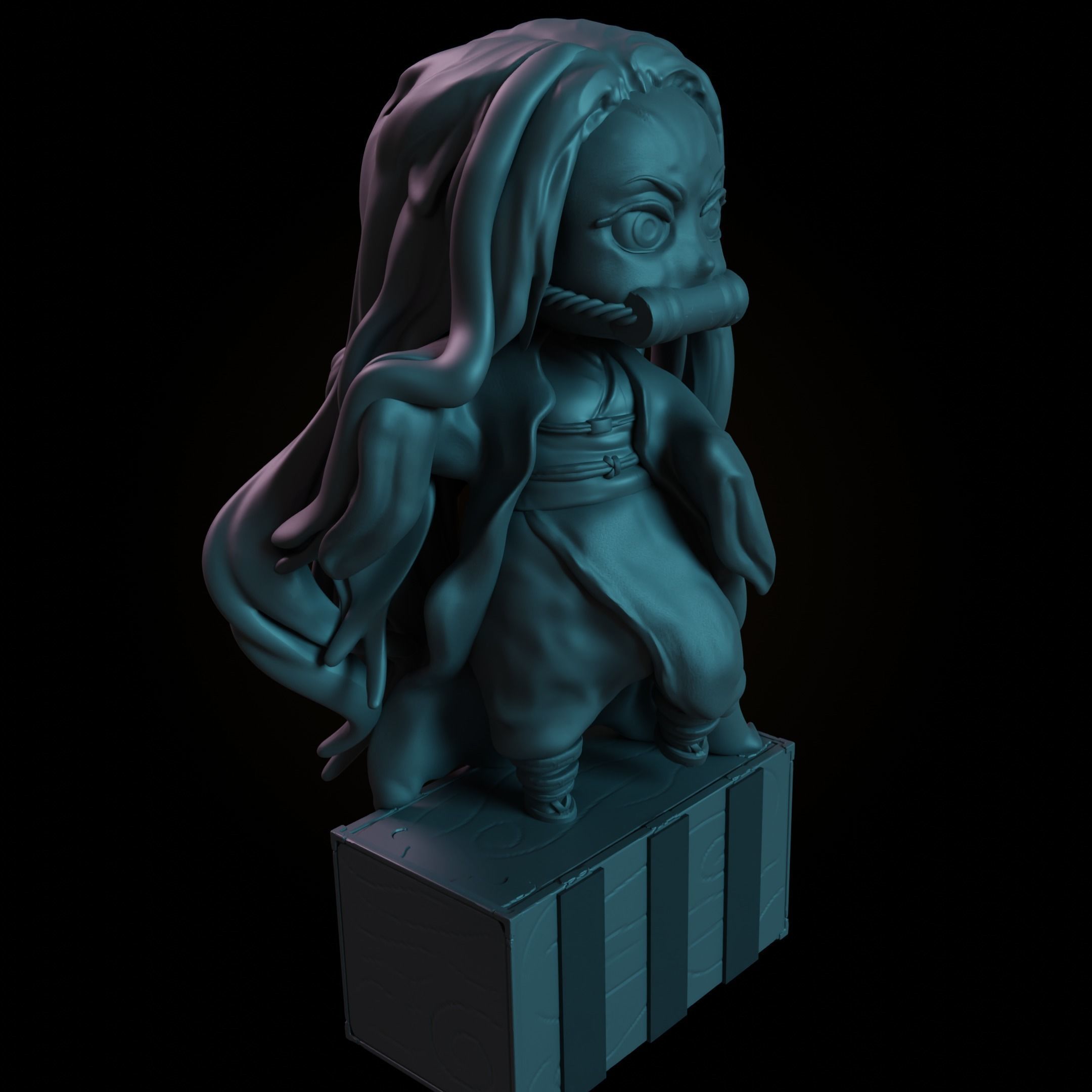 Create Your Own Demon Slayer Adventure with This 3D Nezuko Model 3D print model_8