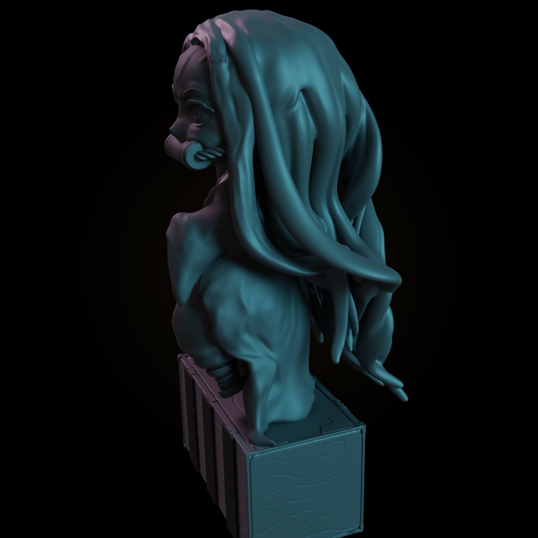 Create Your Own Demon Slayer Adventure with This 3D Nezuko Model 3D print model_4