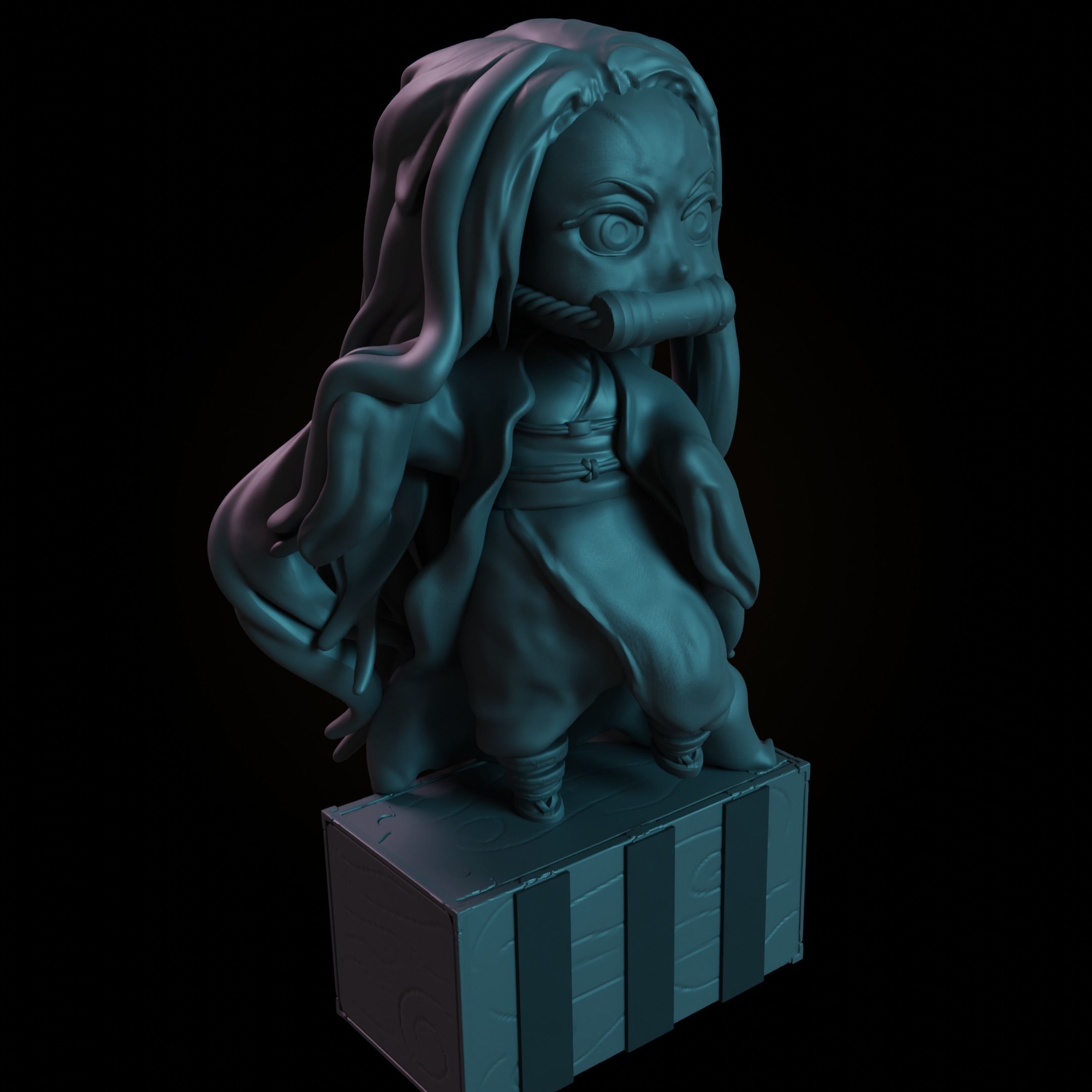 Create Your Own Demon Slayer Adventure with This 3D Nezuko Model 3D print model_2