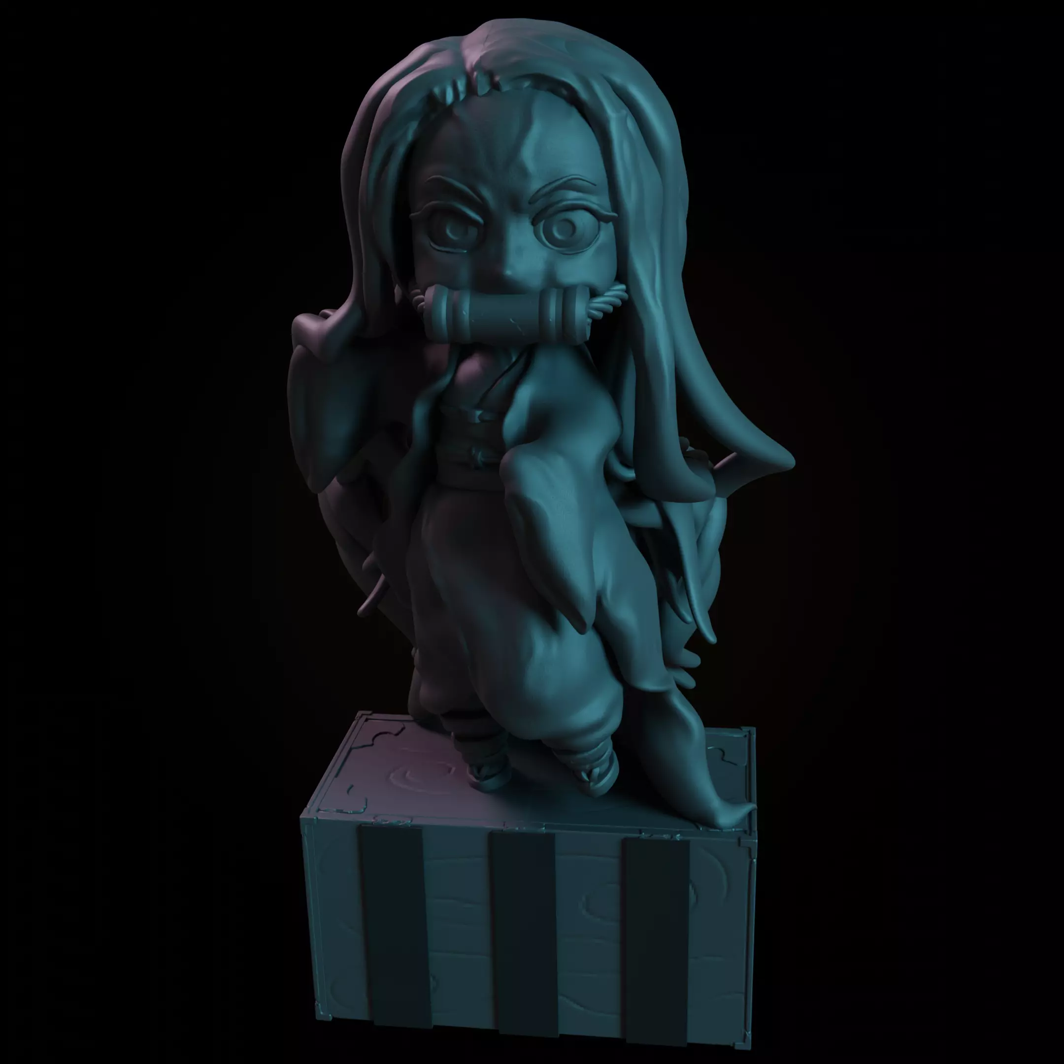 Create Your Own Demon Slayer Adventure with This 3D Nezuko Model 3D print model_0