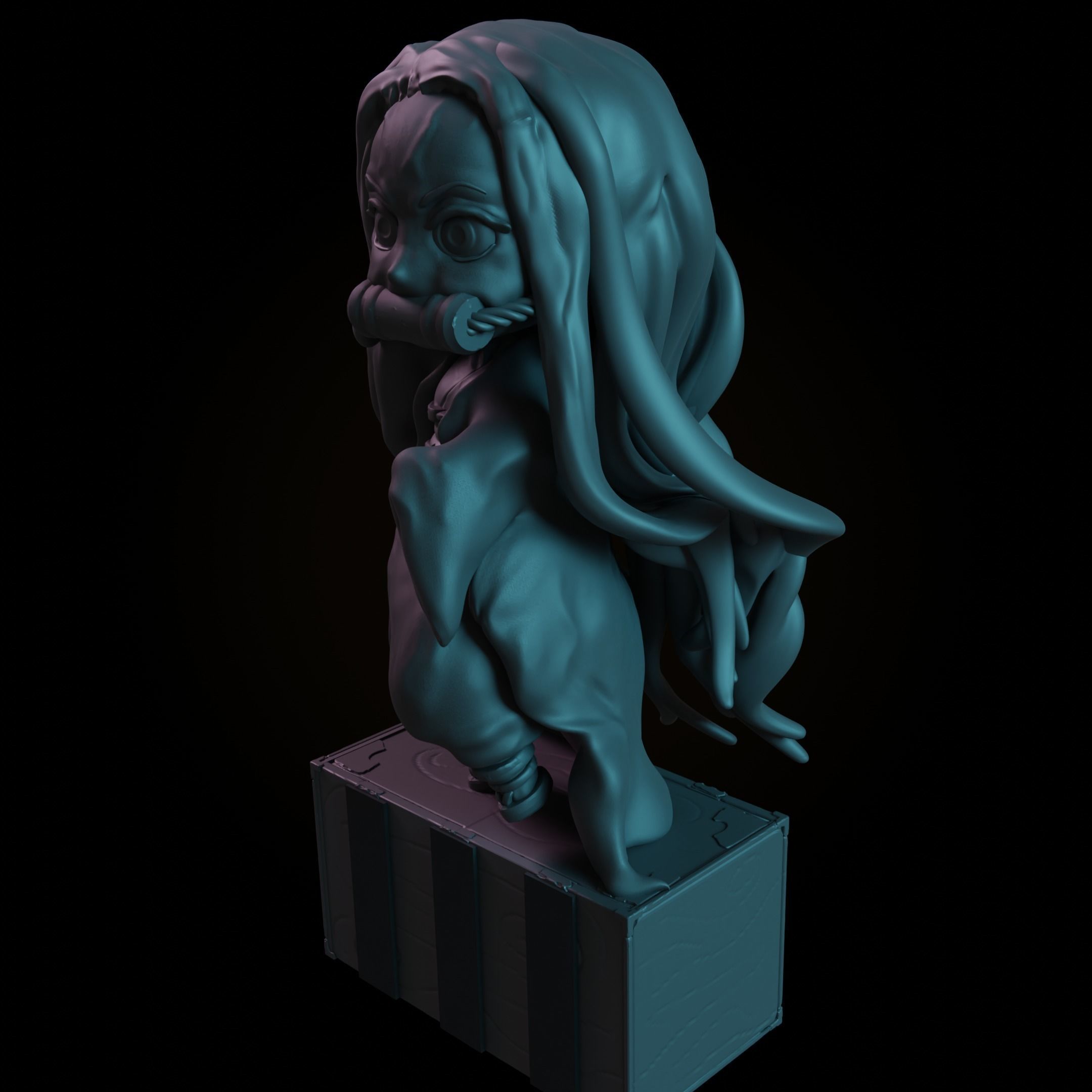 Create Your Own Demon Slayer Adventure with This 3D Nezuko Model 3D print model_3