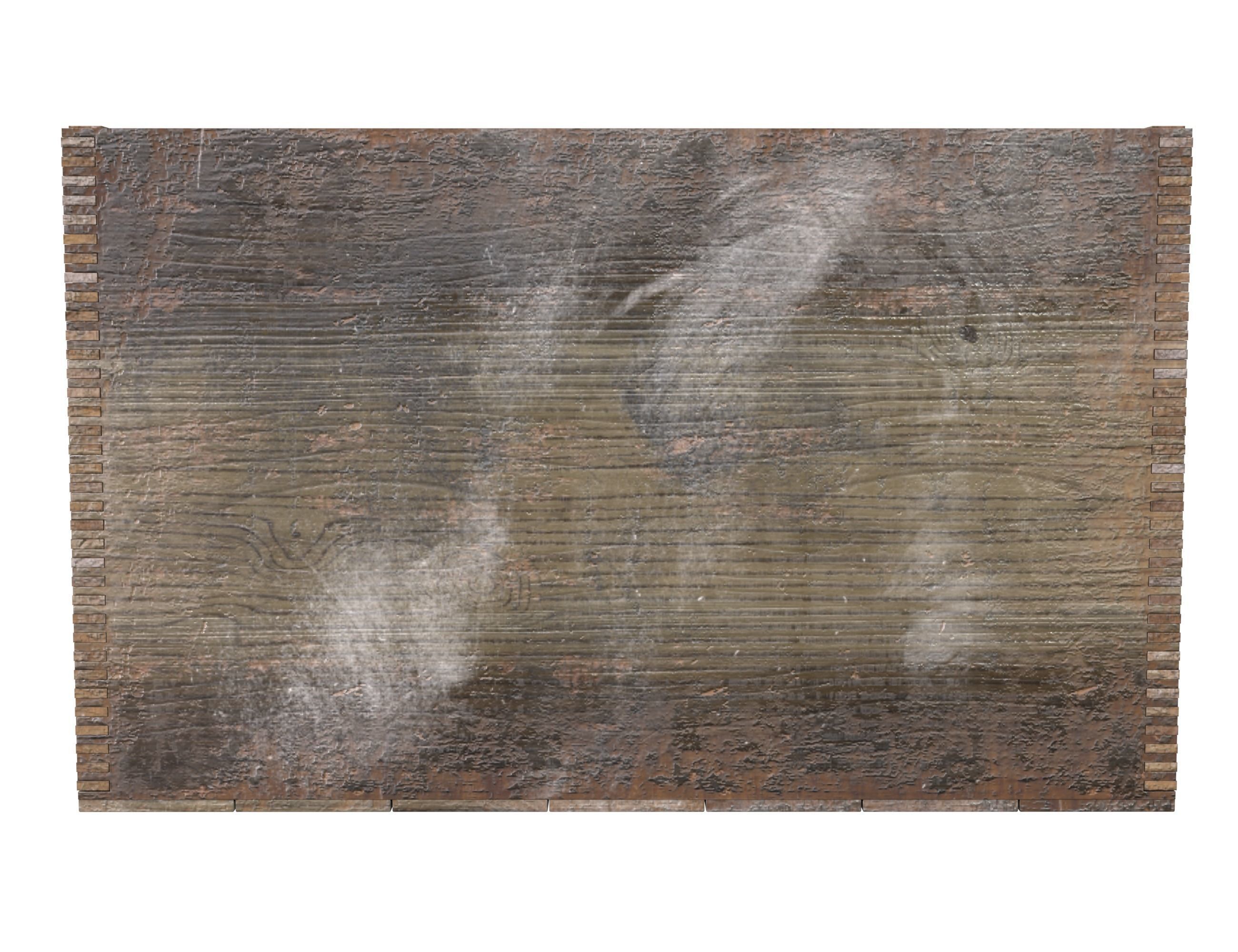 Wooden Cinnamon box Low-poly 3D model_3