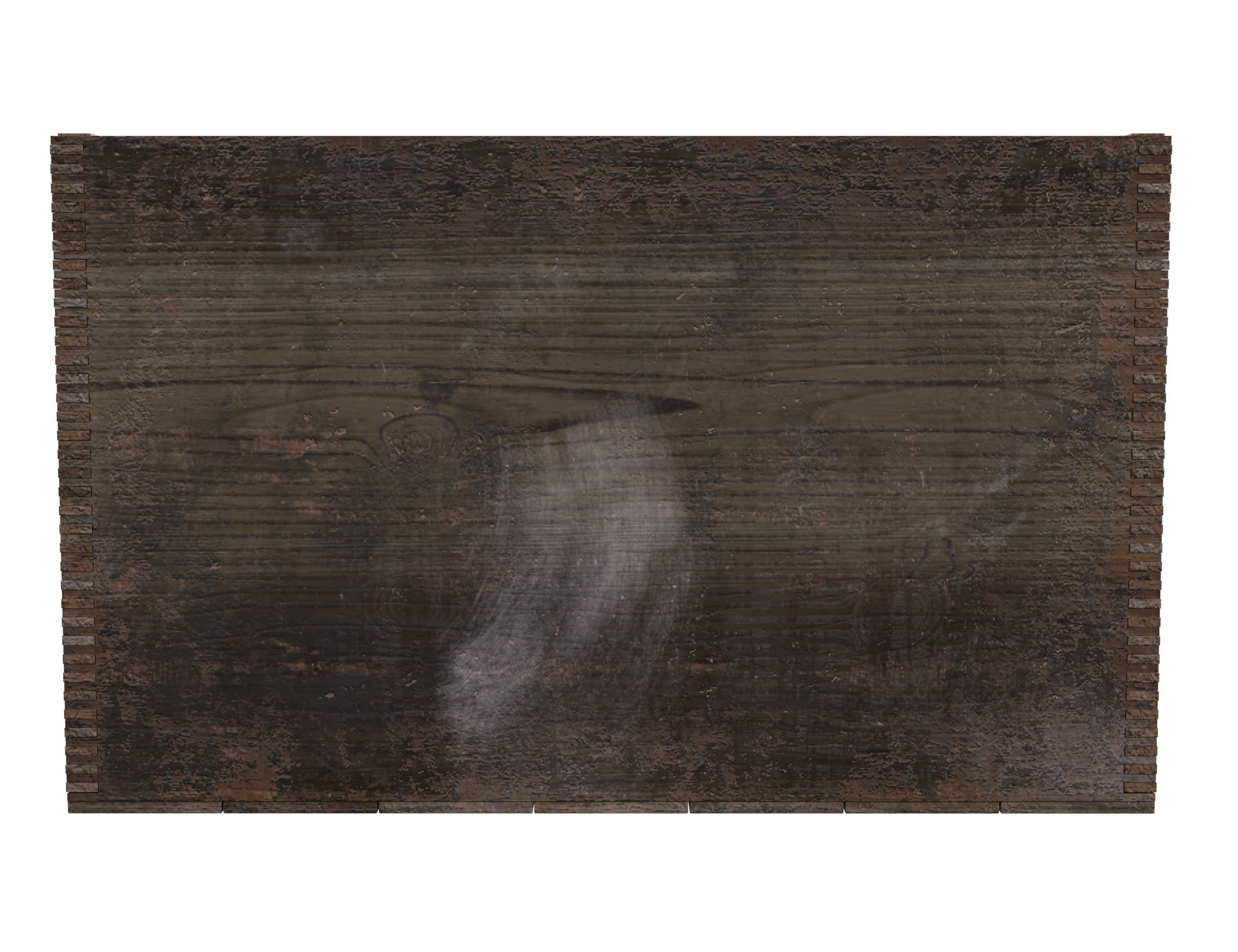 Wooden Cinnamon box Low-poly 3D model_5