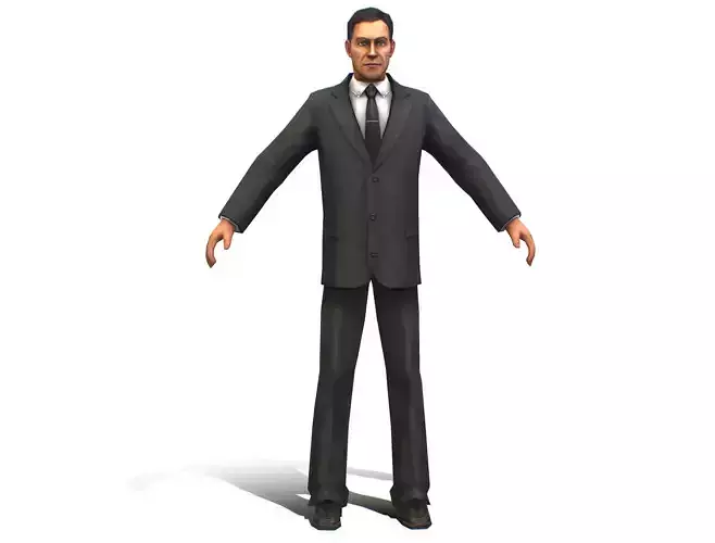 Agent Man Black Suit