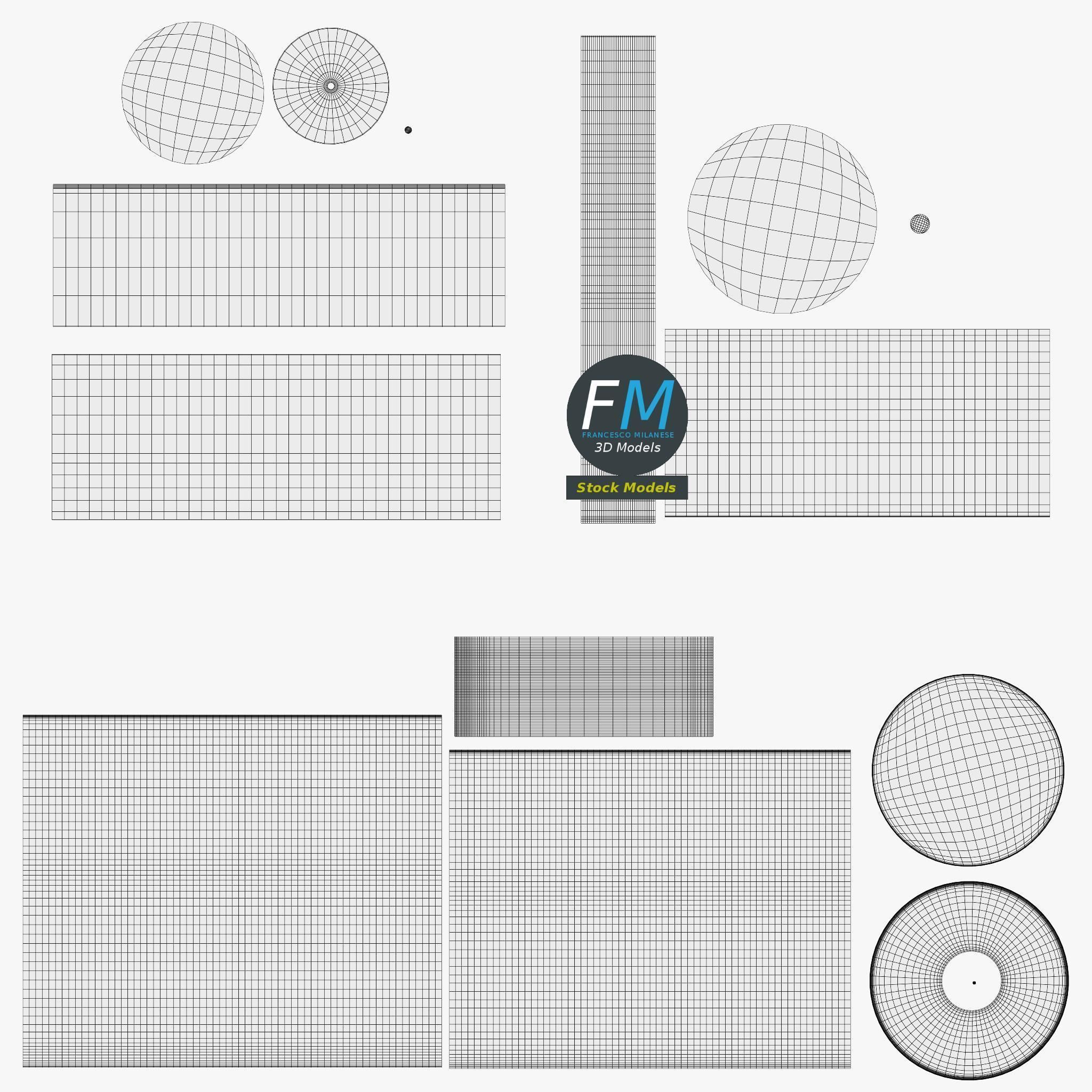 Tableware set 1 3D model_12