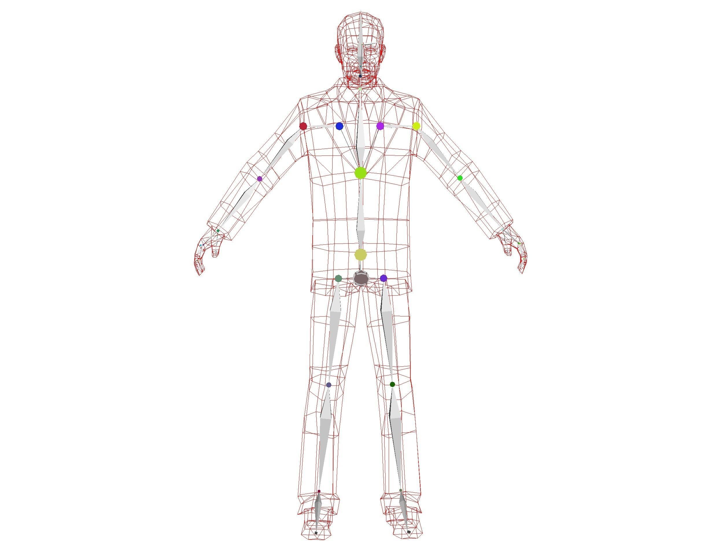 Agent Man Beige Suit Low-poly 3D model_15