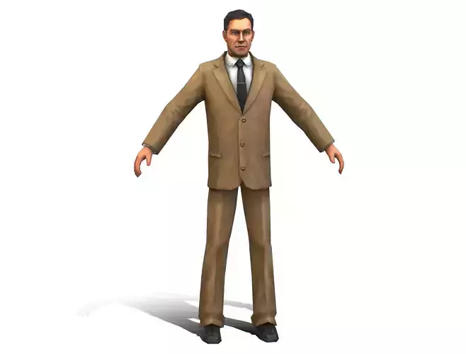 Agent Man Beige Suit