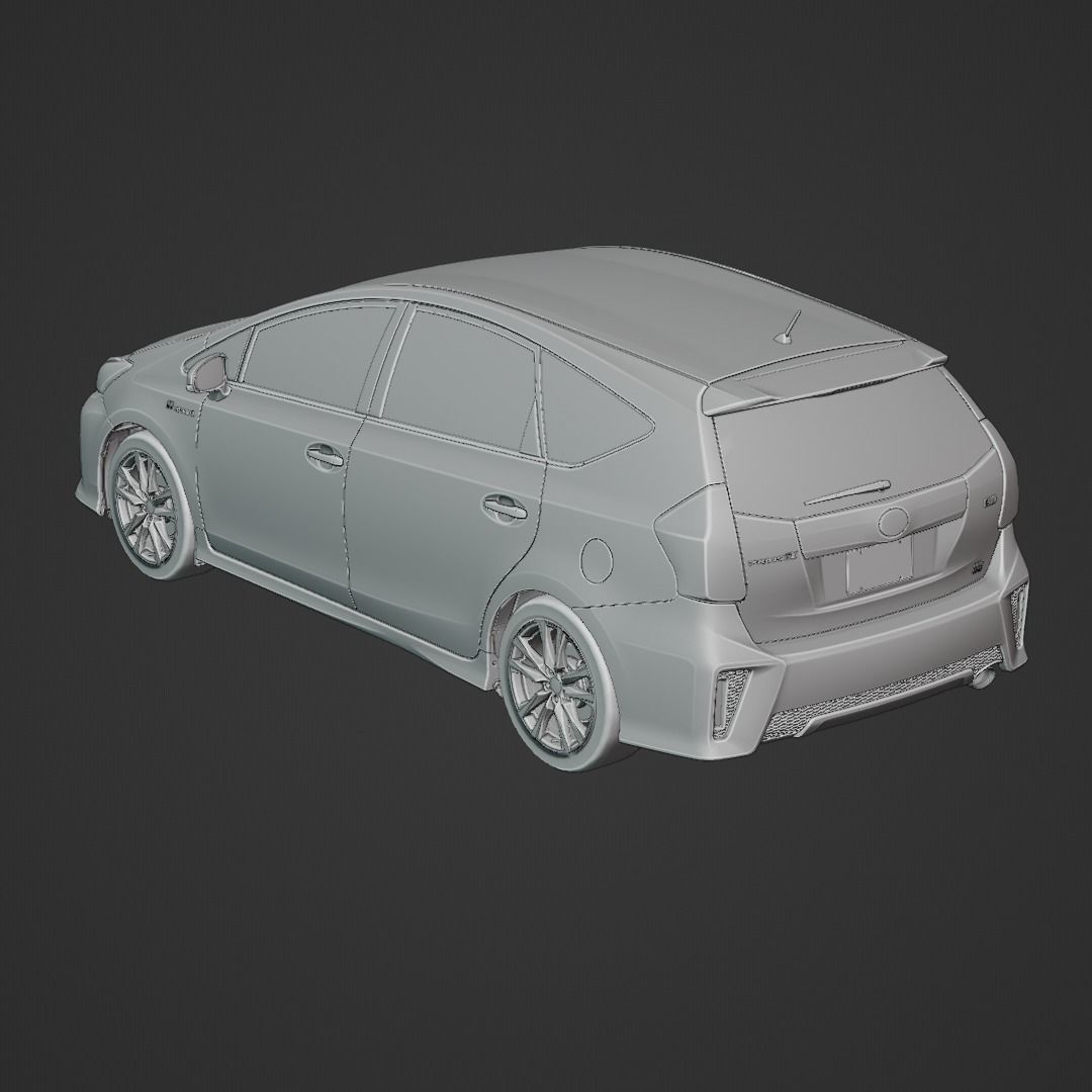 Toyota Prius Alpha GR Sport 2020 3D model_6