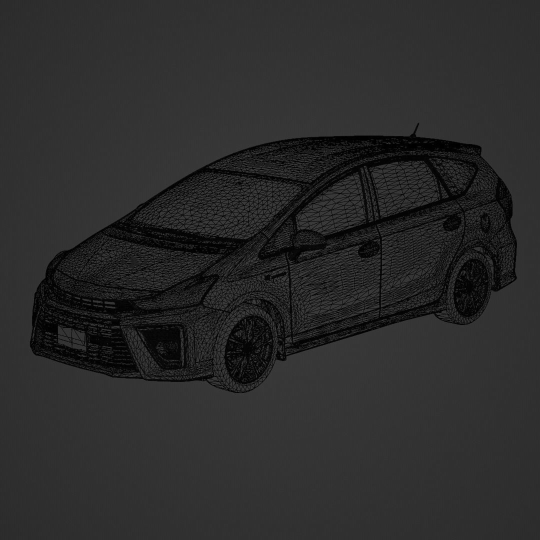 Toyota Prius Alpha GR Sport 2020 3D model_7