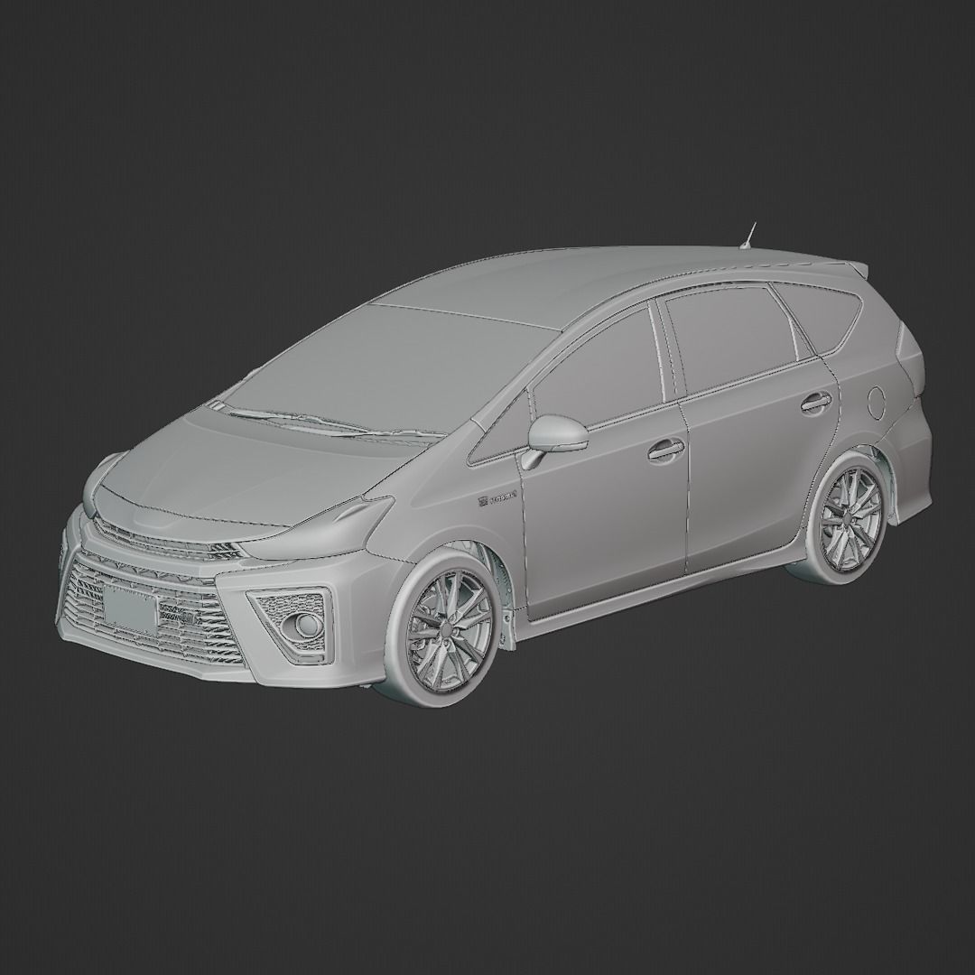 Toyota Prius Alpha GR Sport 2020 3D model_5
