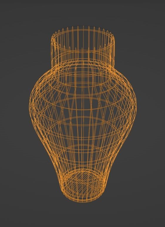 Vases Low-poly 3D model_9