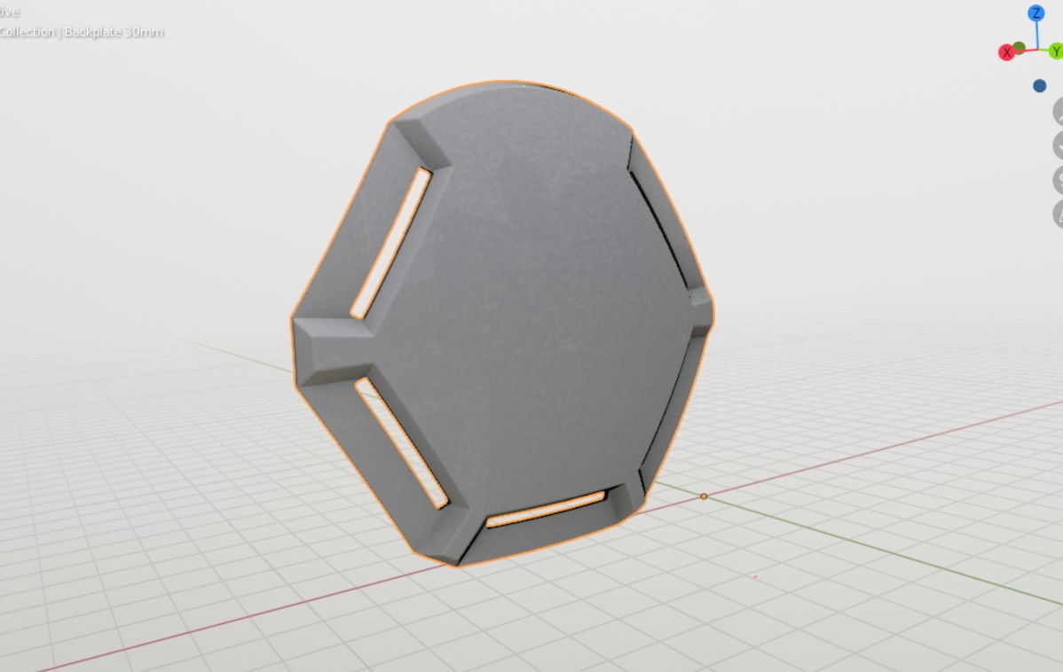 Back plate for masks - digital stl file for 3D-printing 3D print model_2