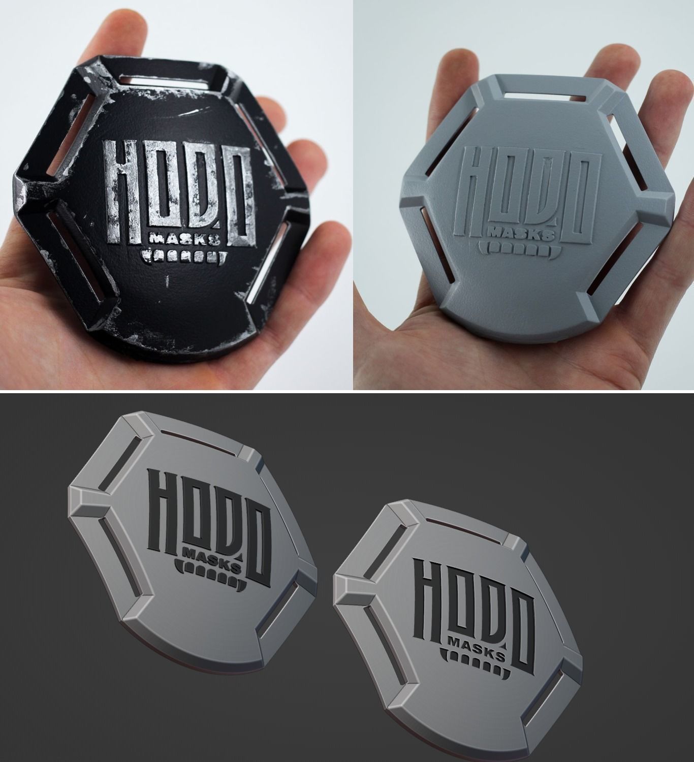 Back plate for masks - digital stl file for 3D-printing 3D print model_6