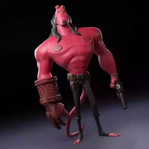 Hellboy fan art 3d printable collectible 3D print model