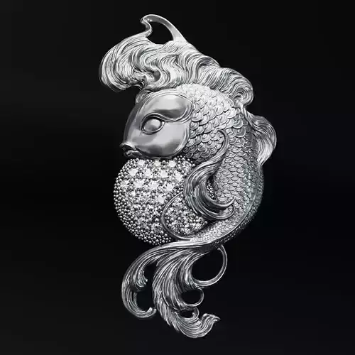 Jewelry Pendant Fish - Modern