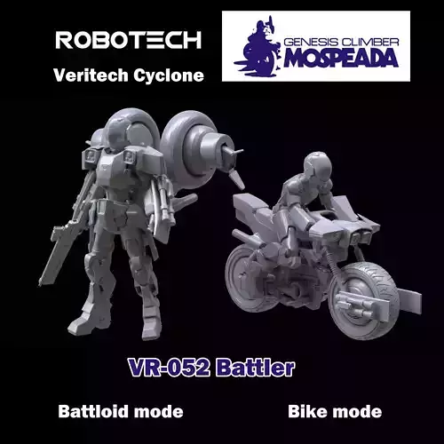 Veritech Cyclone Mospeda Printable 3D print model