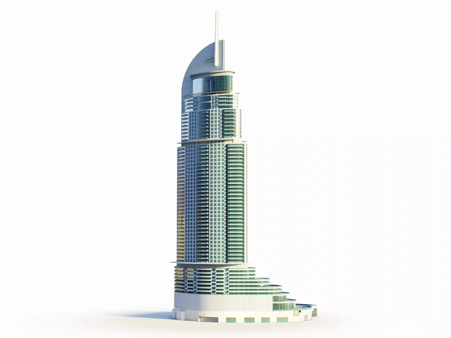 The Address Downtown hotel - Dubai 3D model_0