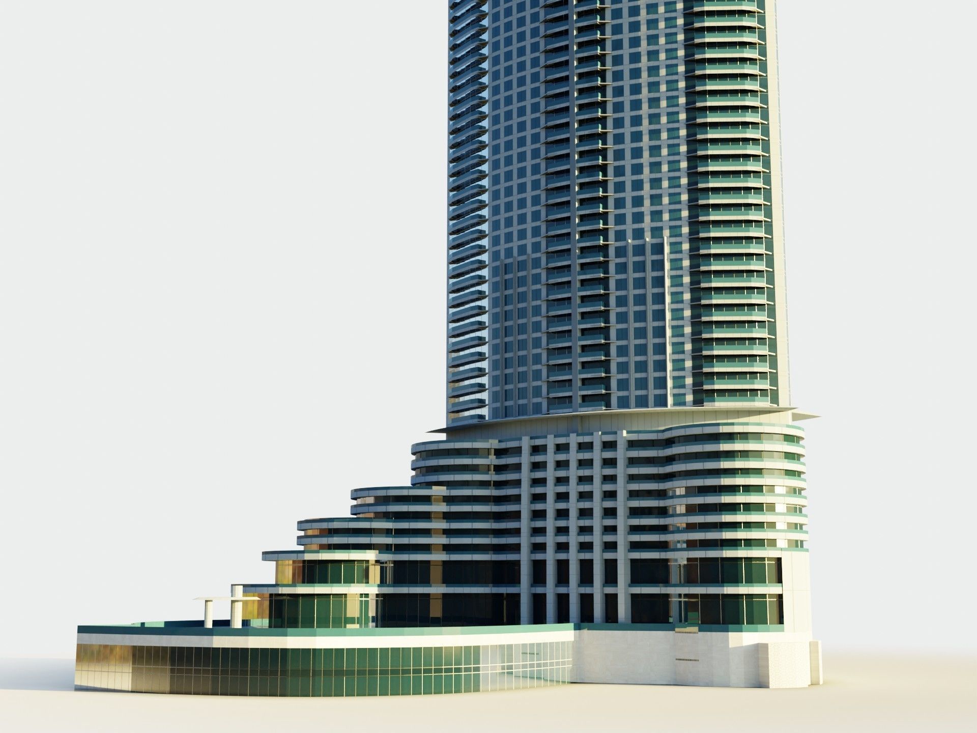 The Address Downtown hotel - Dubai 3D model_3