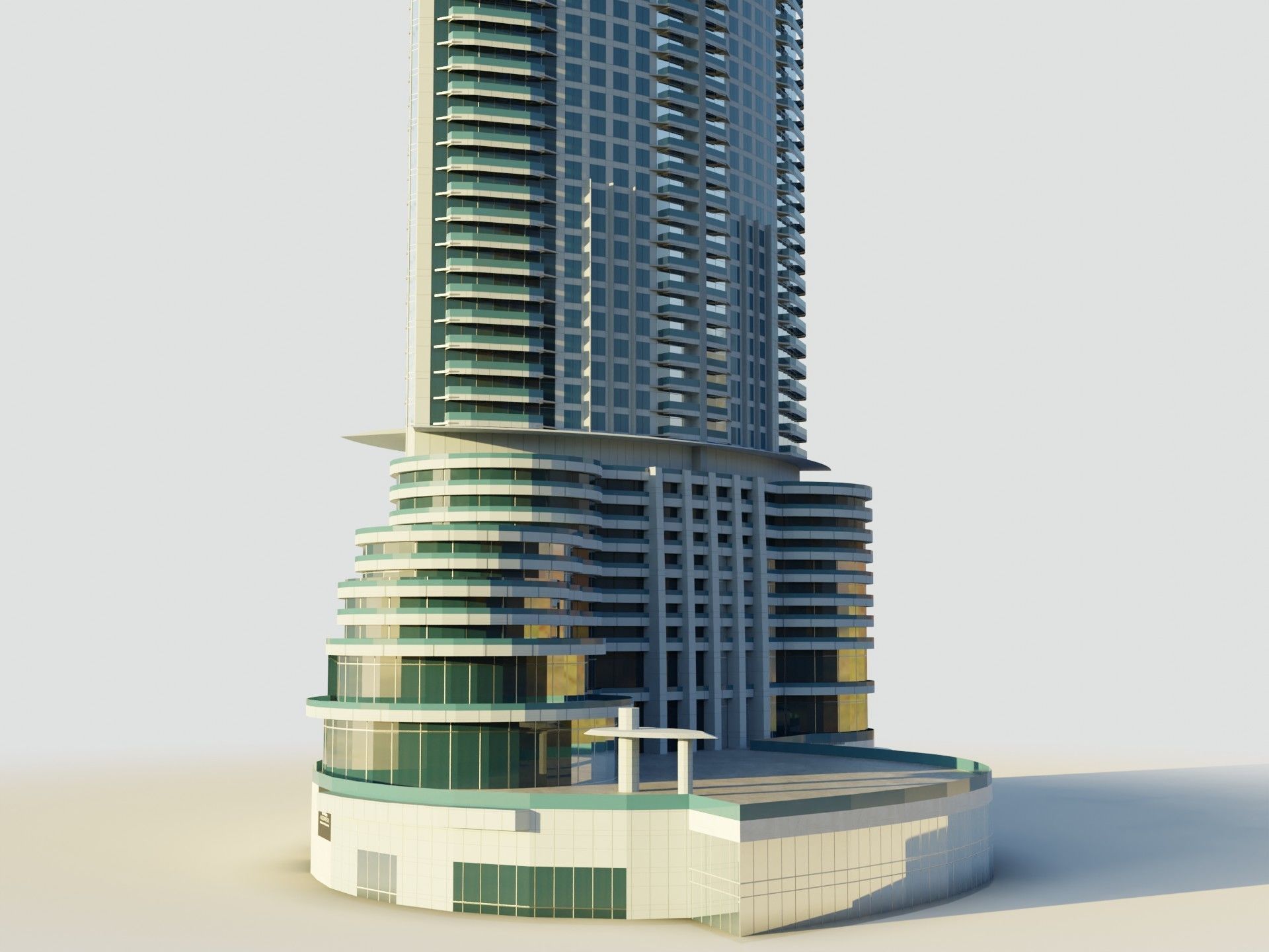 The Address Downtown hotel - Dubai 3D model_6